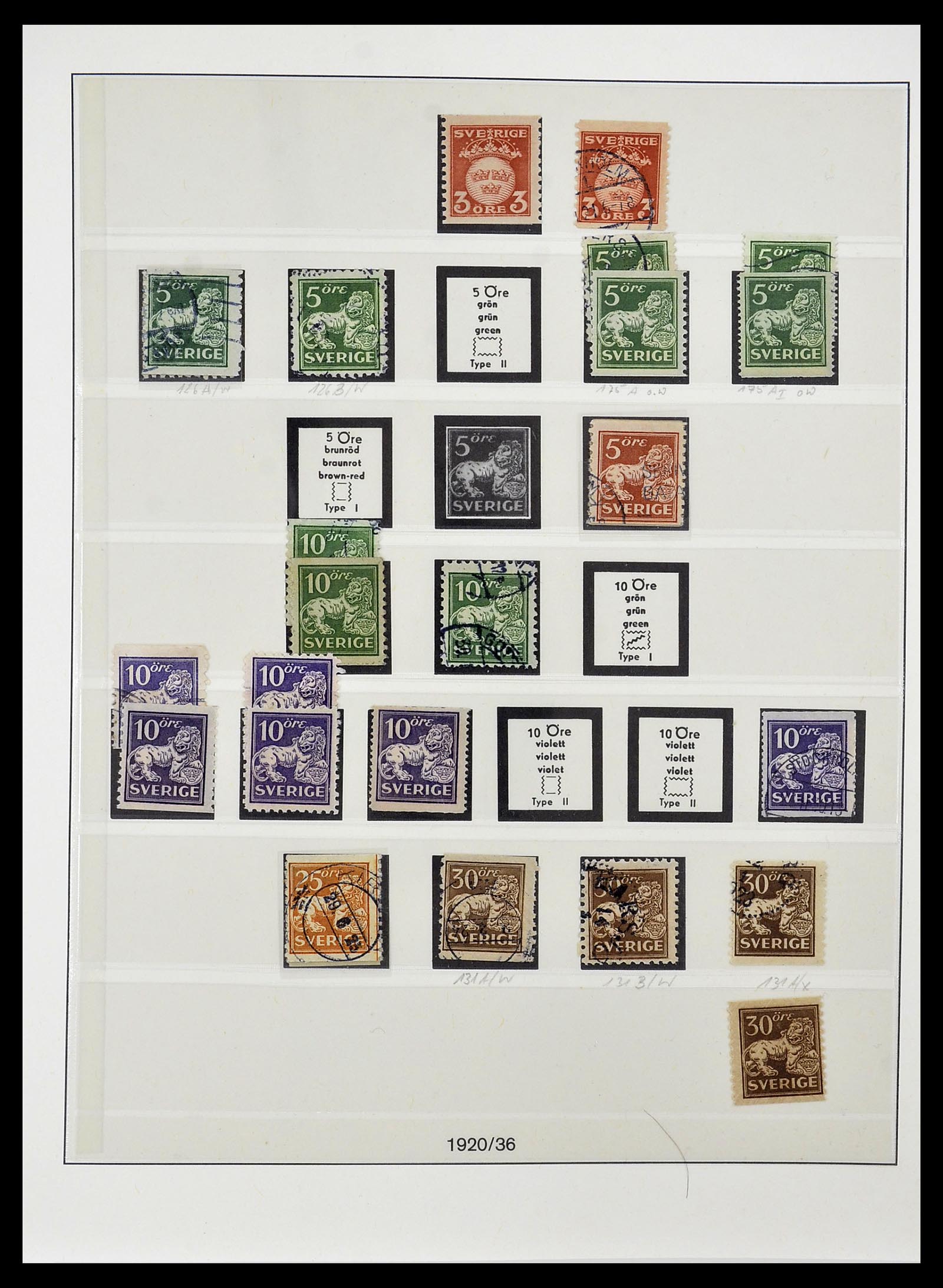 33970 011 - Stamp collection 33970 Sweden 1855-1991.