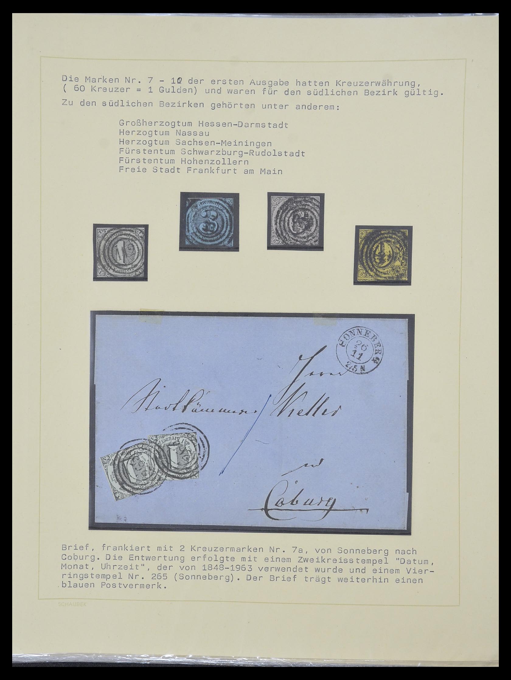 33971 024 - Postzegelverzameling 33971 Thurn & Taxis 1791-1882.