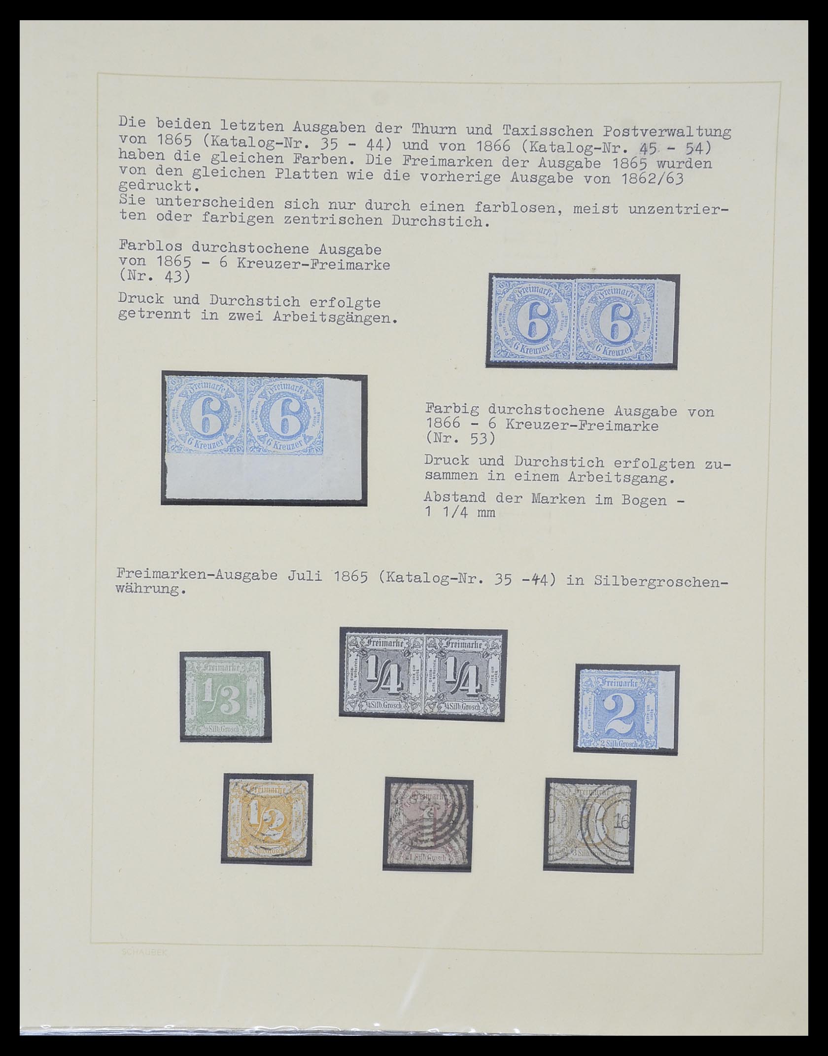 33971 033 - Postzegelverzameling 33971 Thurn & Taxis 1791-1882.