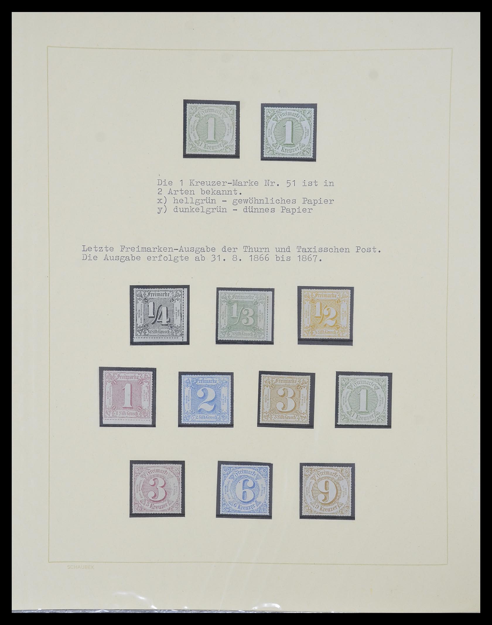 33971 035 - Postzegelverzameling 33971 Thurn & Taxis 1791-1882.