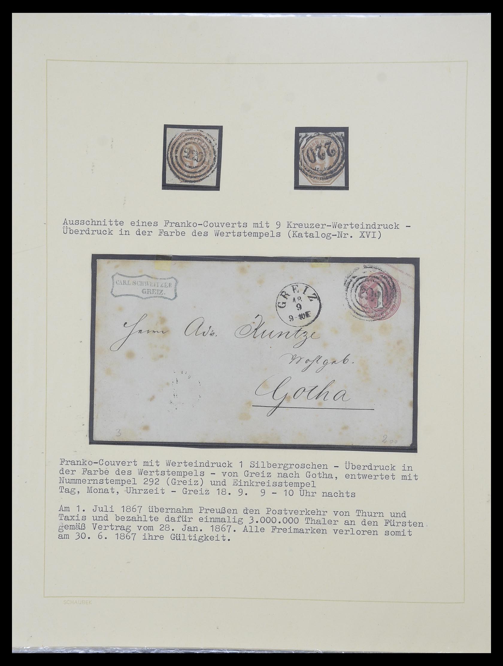 33971 044 - Postzegelverzameling 33971 Thurn & Taxis 1791-1882.