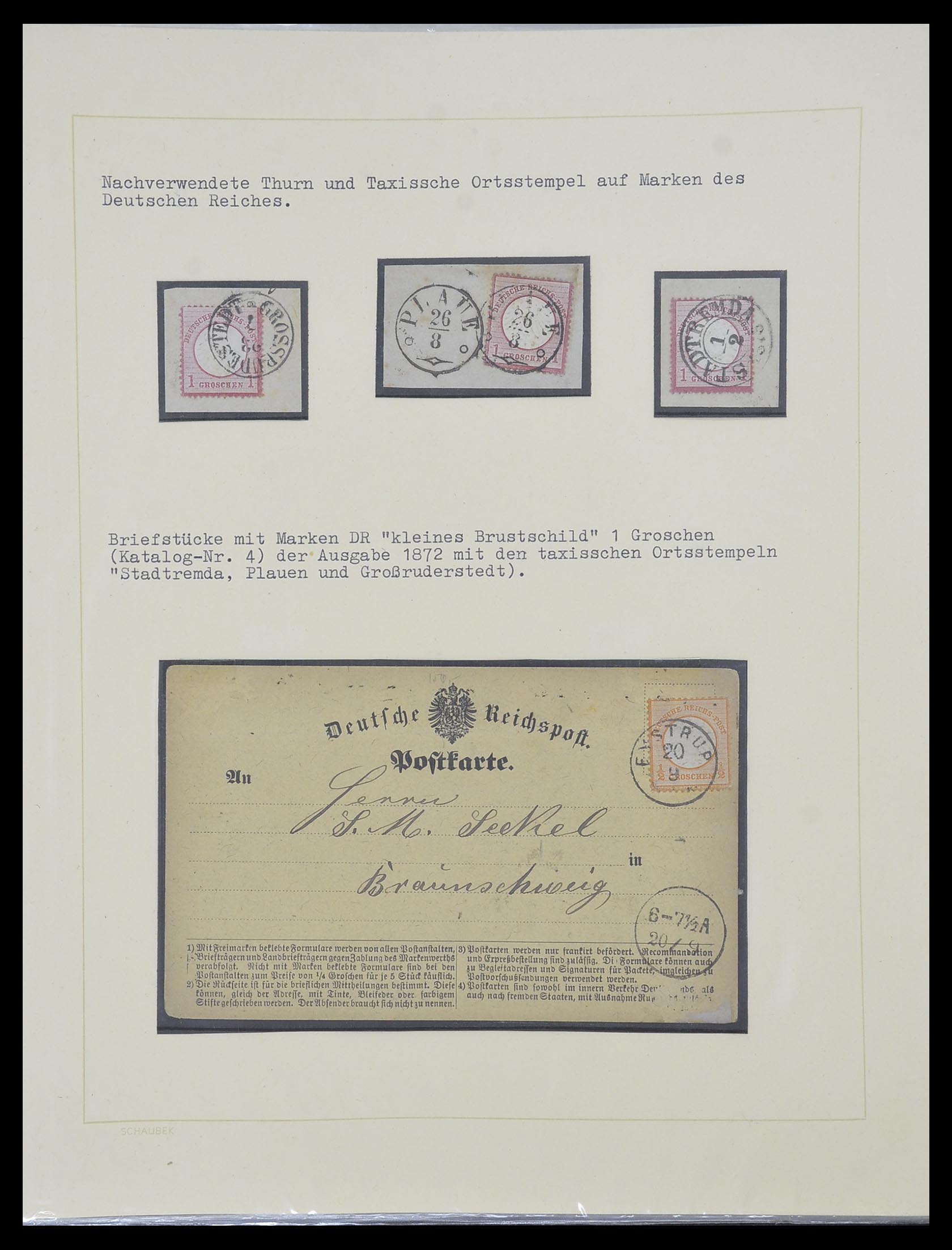 33971 052 - Postzegelverzameling 33971 Thurn & Taxis 1791-1882.