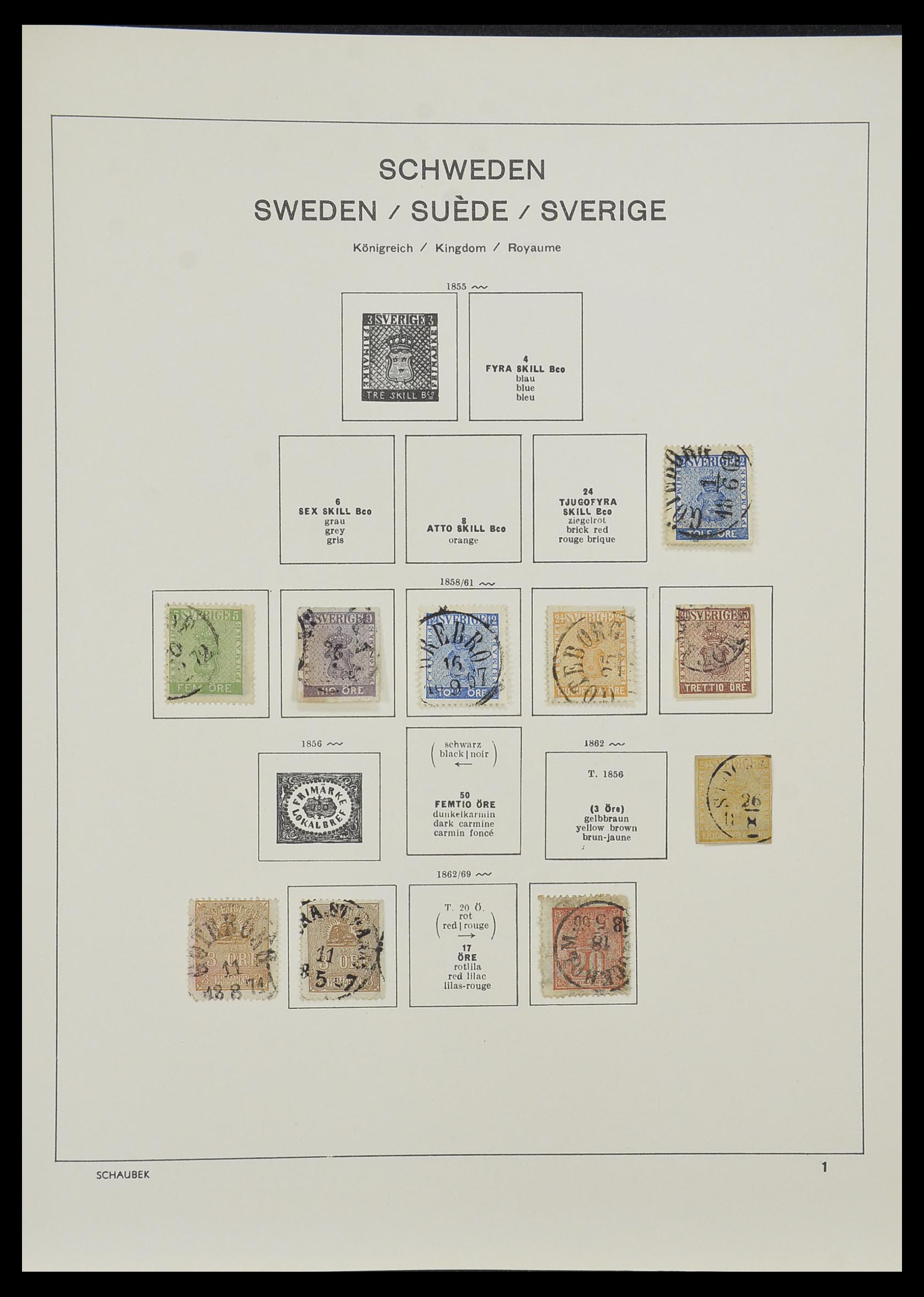 33972 001 - Postzegelverzameling 33972 Wereld 1851-1980.
