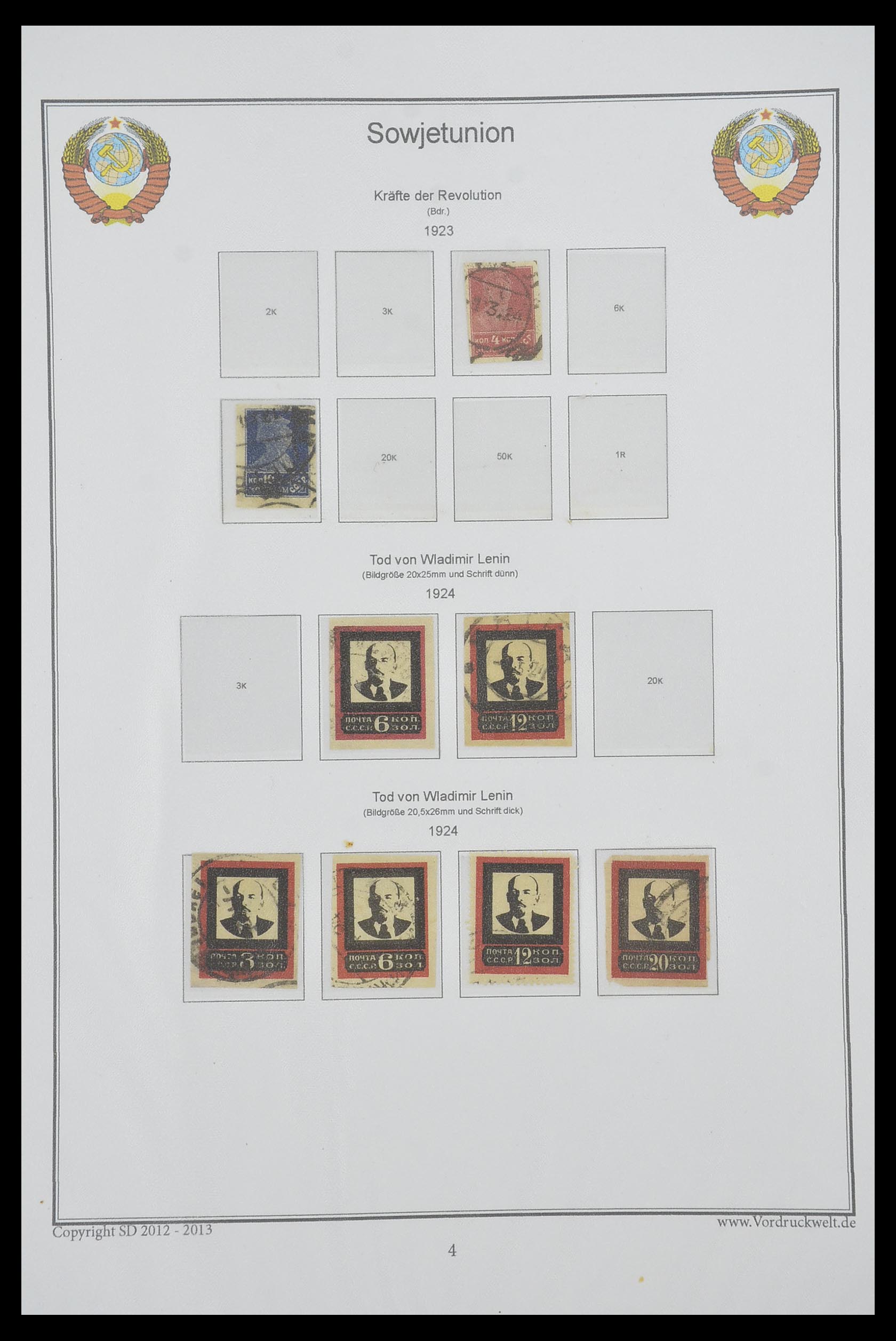 33974 025 - Postzegelverzameling 33974 Rusland 1858-1998.