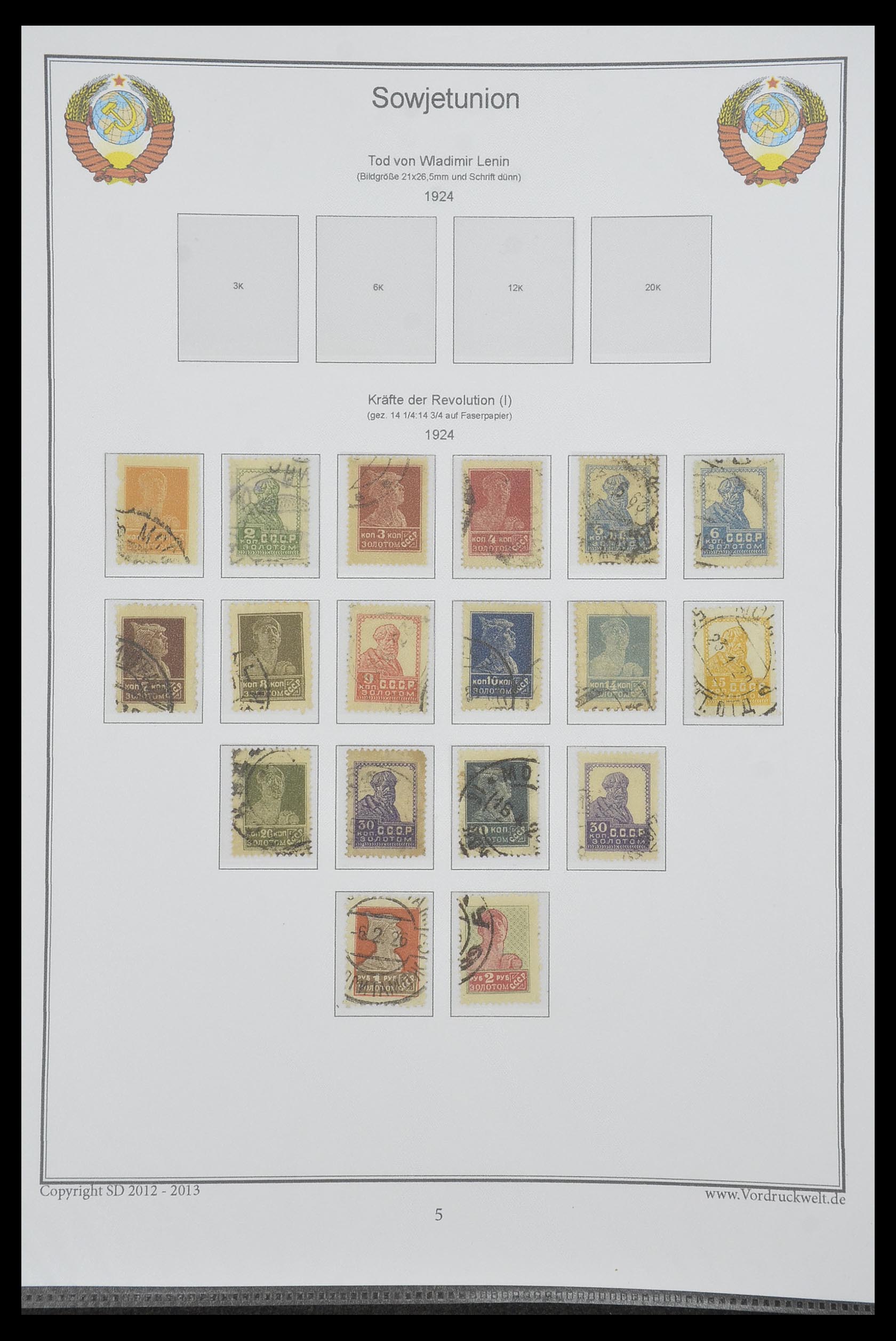 33974 026 - Postzegelverzameling 33974 Rusland 1858-1998.