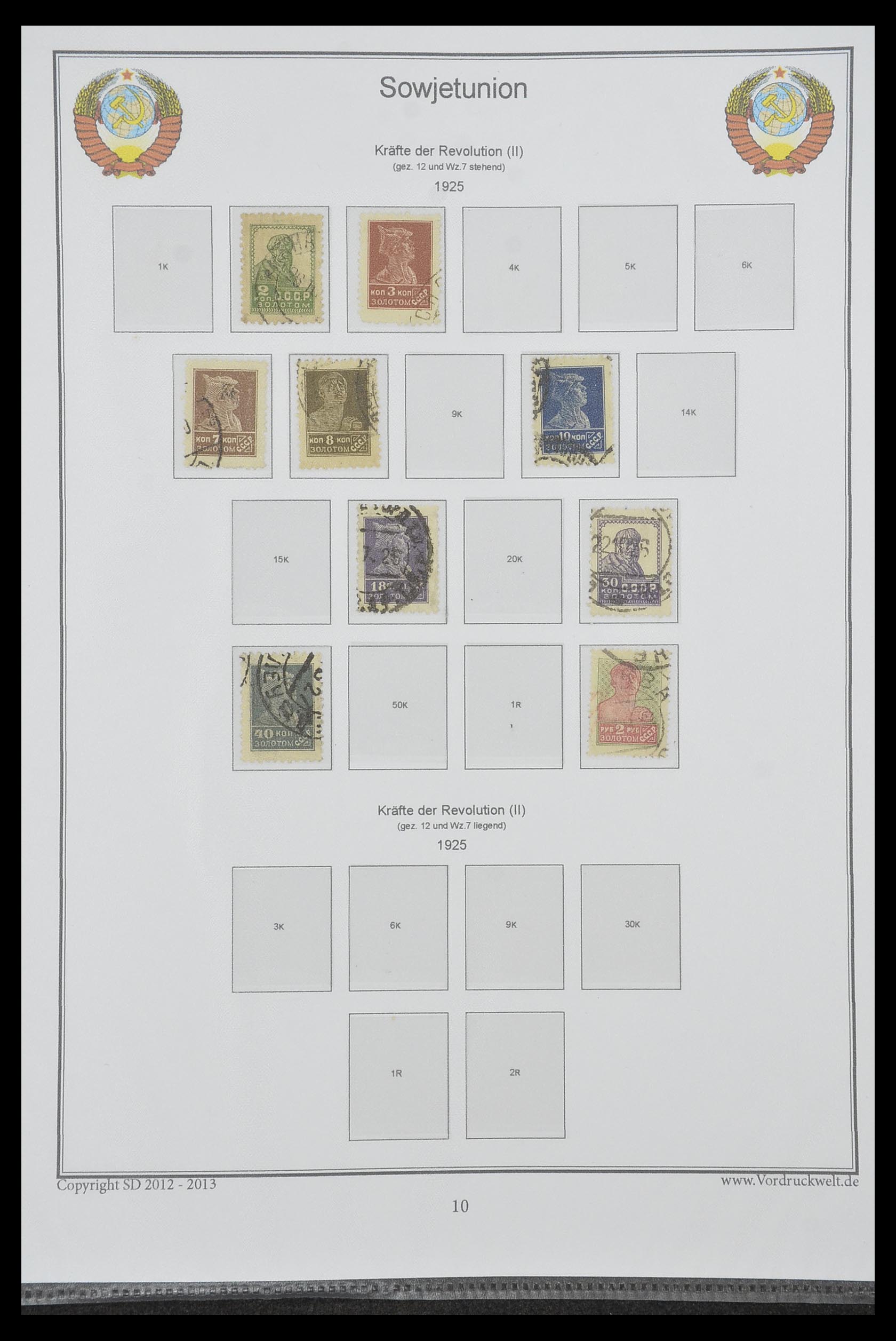 33974 030 - Postzegelverzameling 33974 Rusland 1858-1998.
