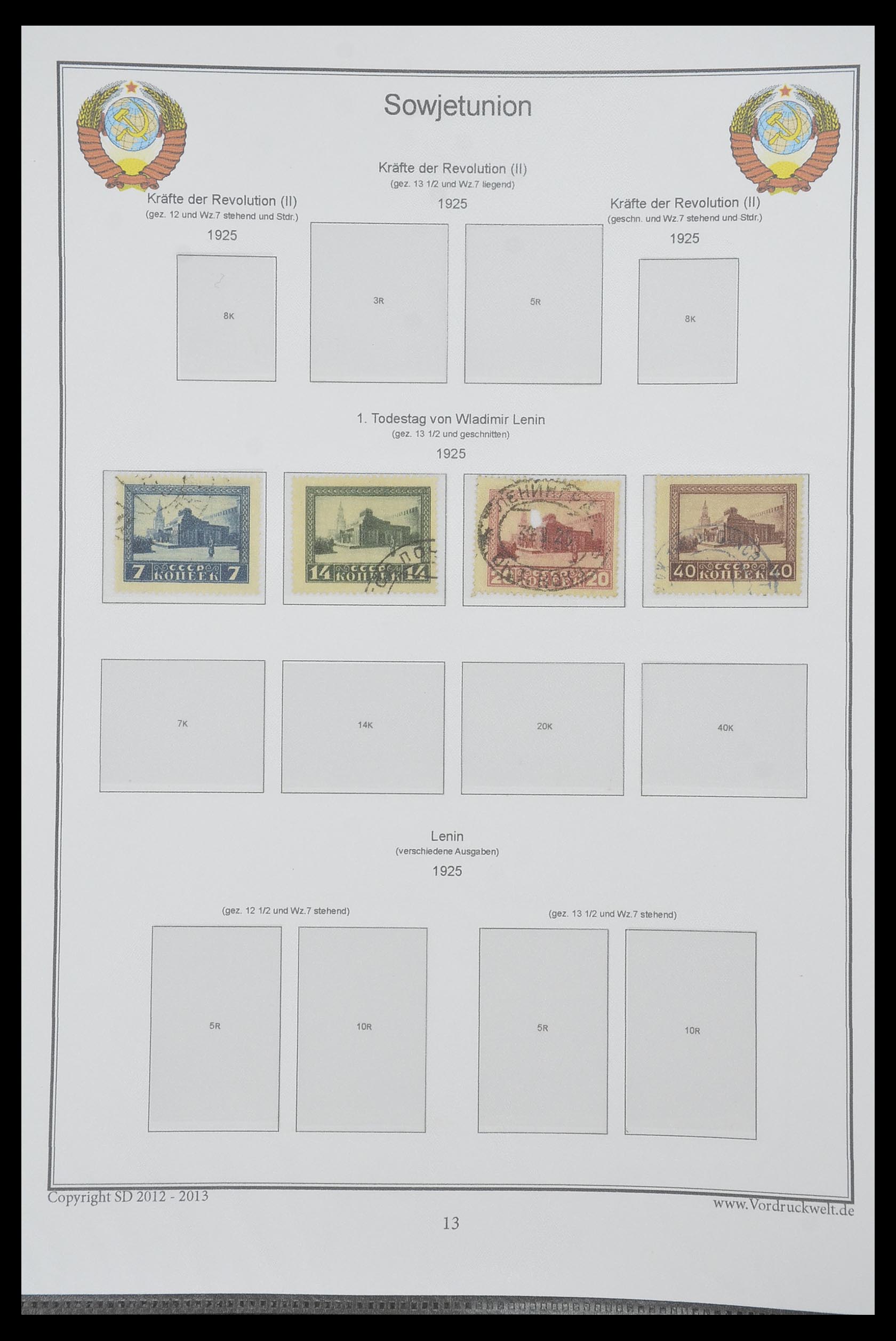 33974 031 - Postzegelverzameling 33974 Rusland 1858-1998.