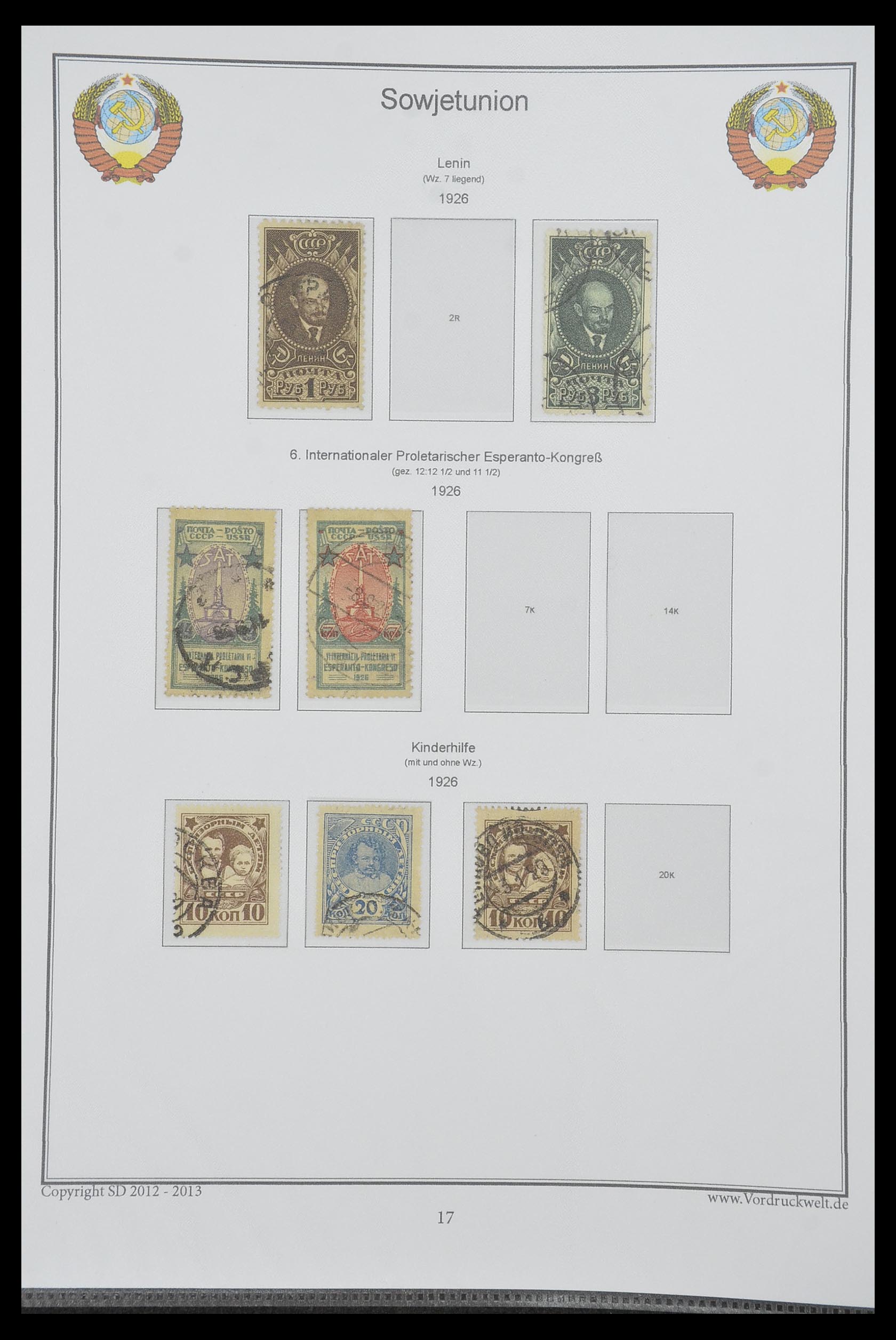33974 035 - Postzegelverzameling 33974 Rusland 1858-1998.