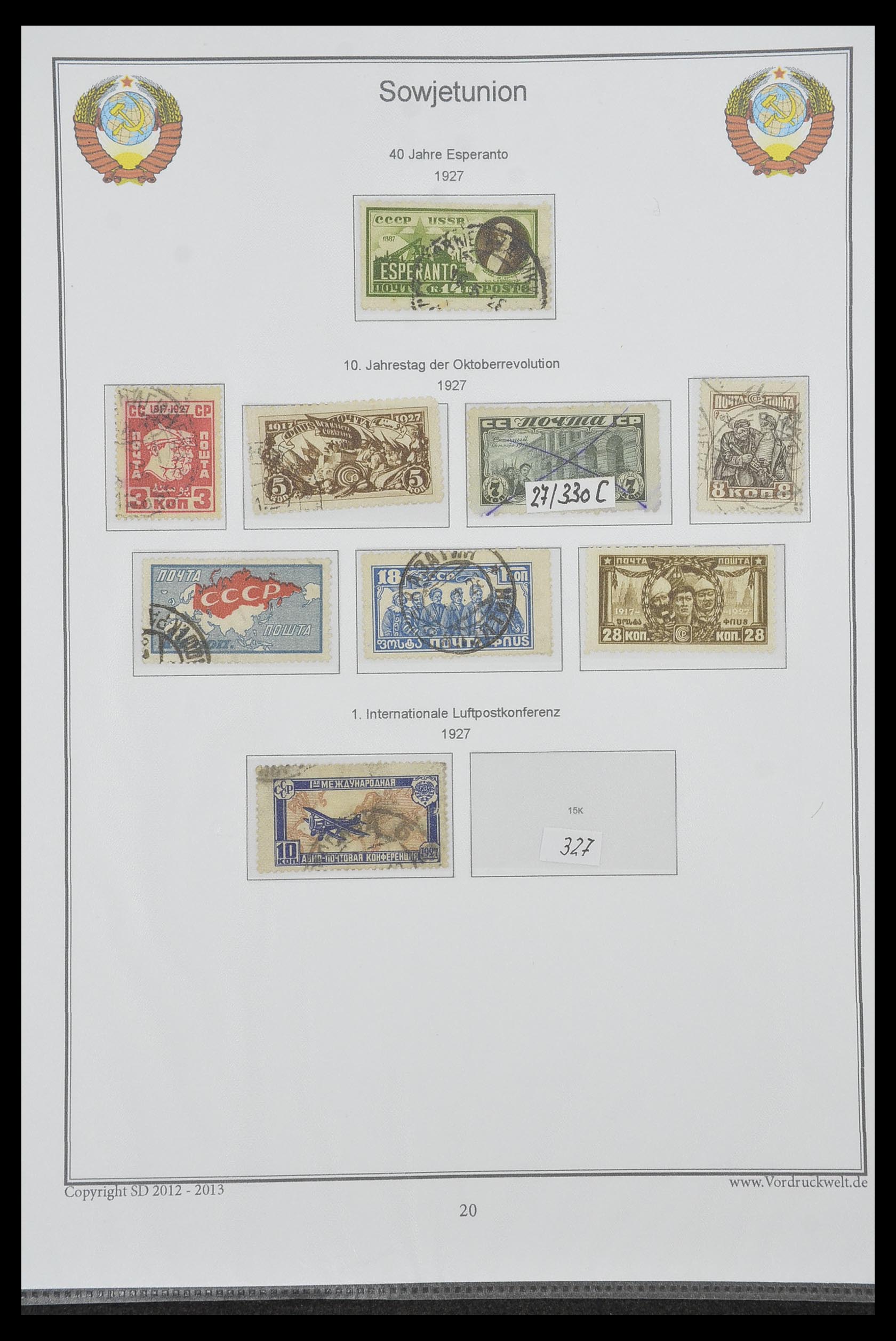 33974 038 - Postzegelverzameling 33974 Rusland 1858-1998.