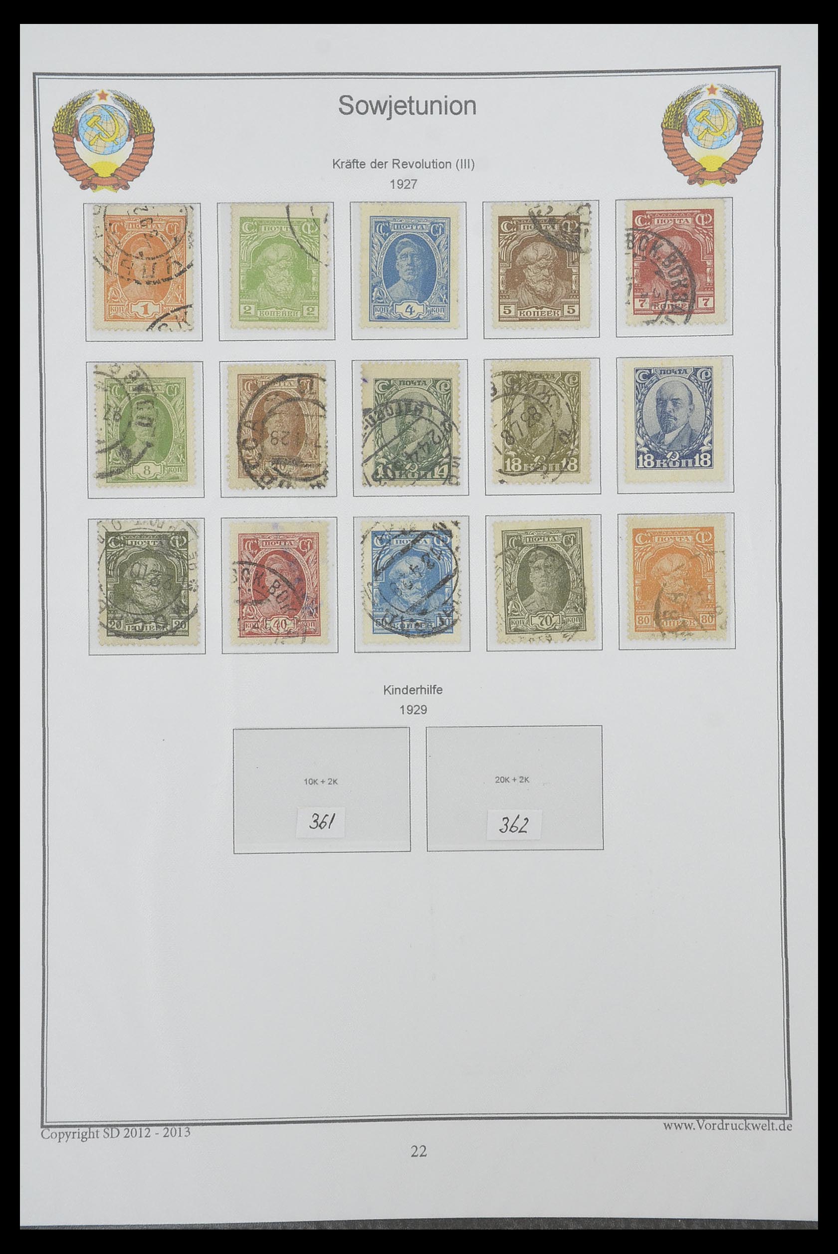 33974 040 - Postzegelverzameling 33974 Rusland 1858-1998.