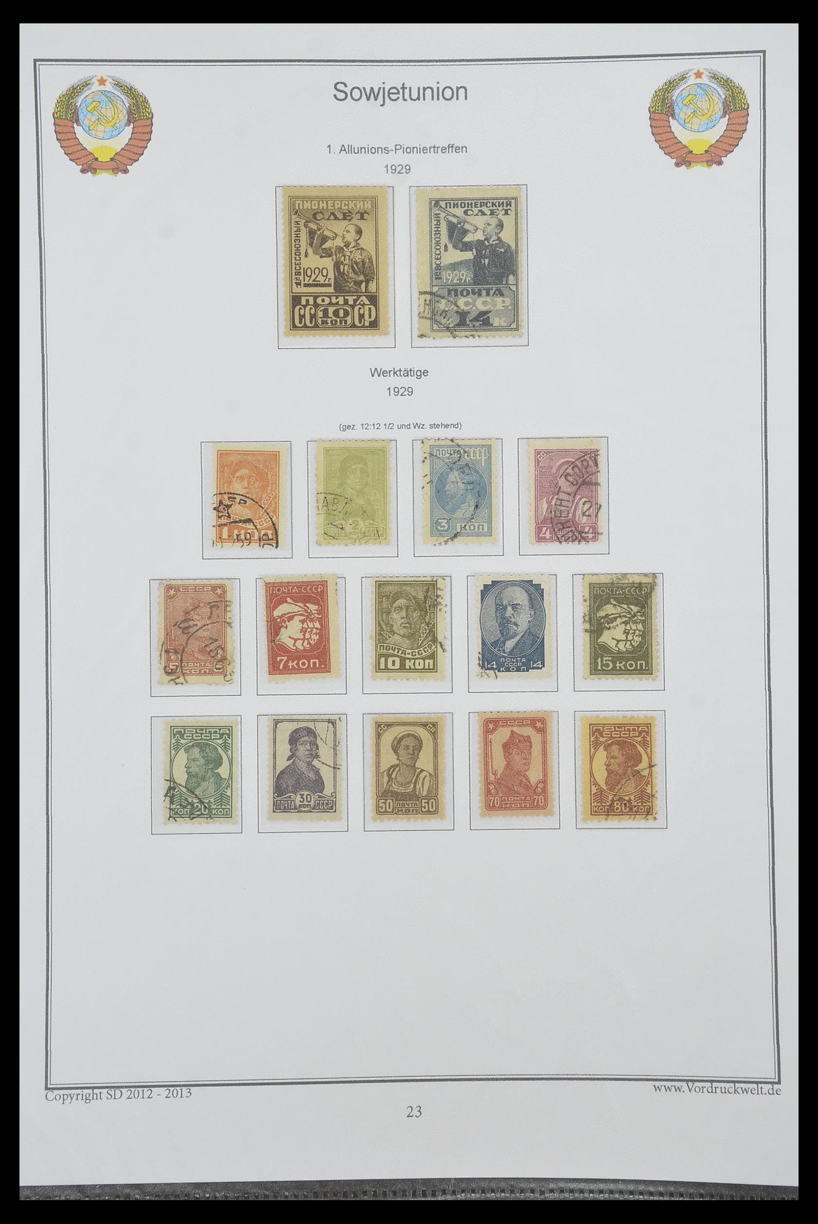 33974 041 - Postzegelverzameling 33974 Rusland 1858-1998.