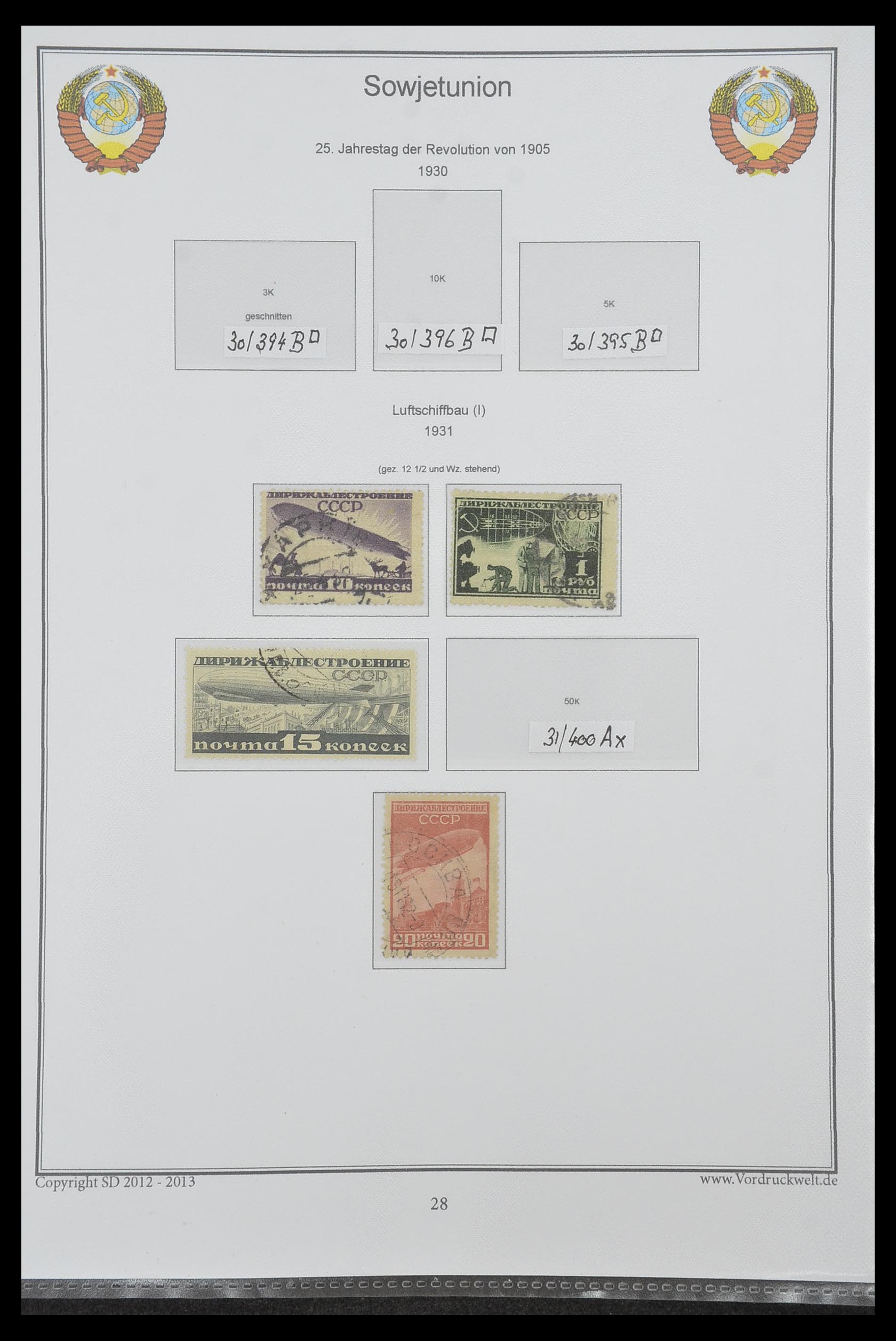 33974 046 - Postzegelverzameling 33974 Rusland 1858-1998.