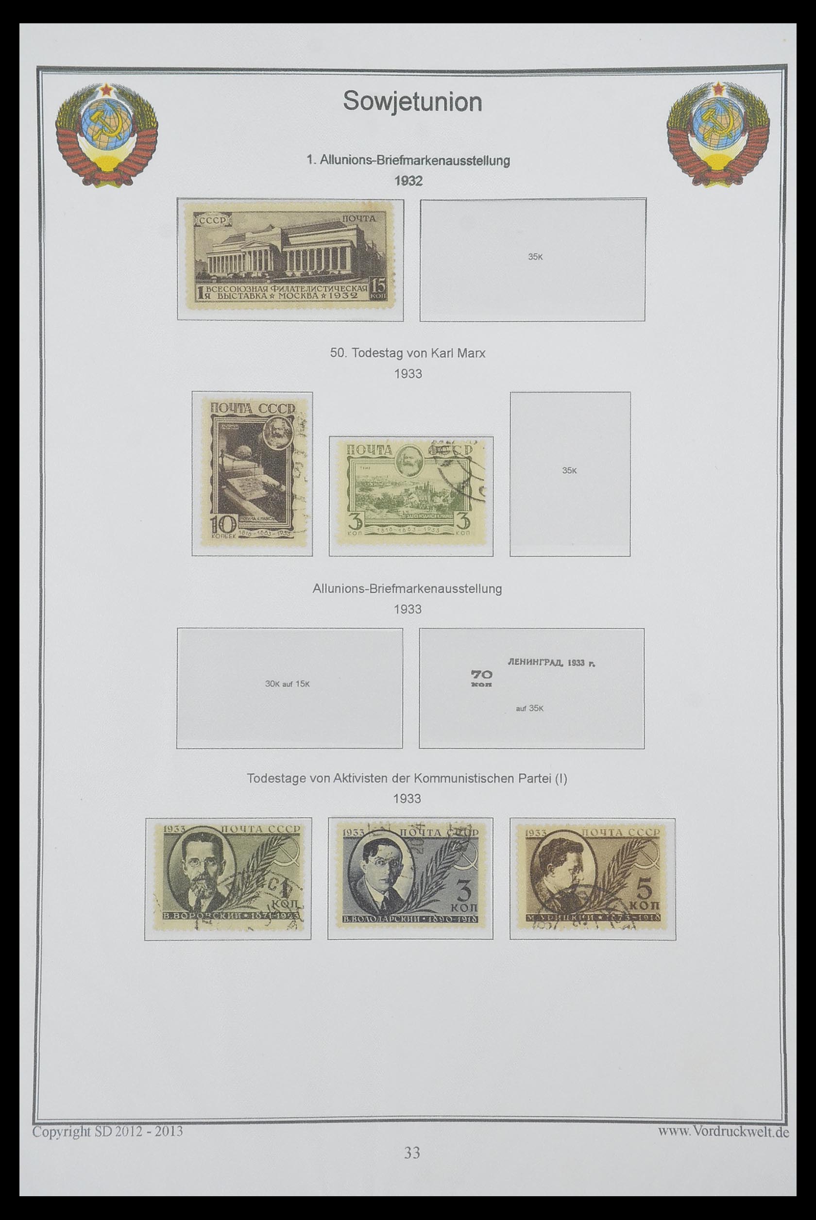 33974 050 - Postzegelverzameling 33974 Rusland 1858-1998.