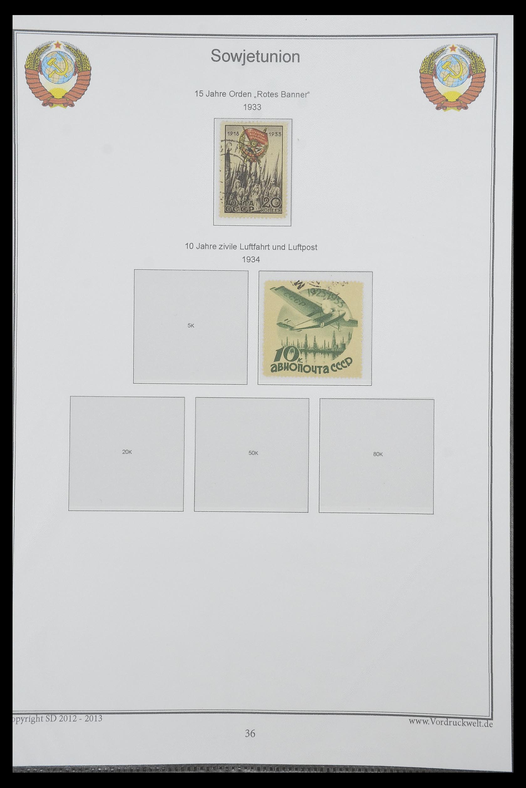 33974 053 - Postzegelverzameling 33974 Rusland 1858-1998.