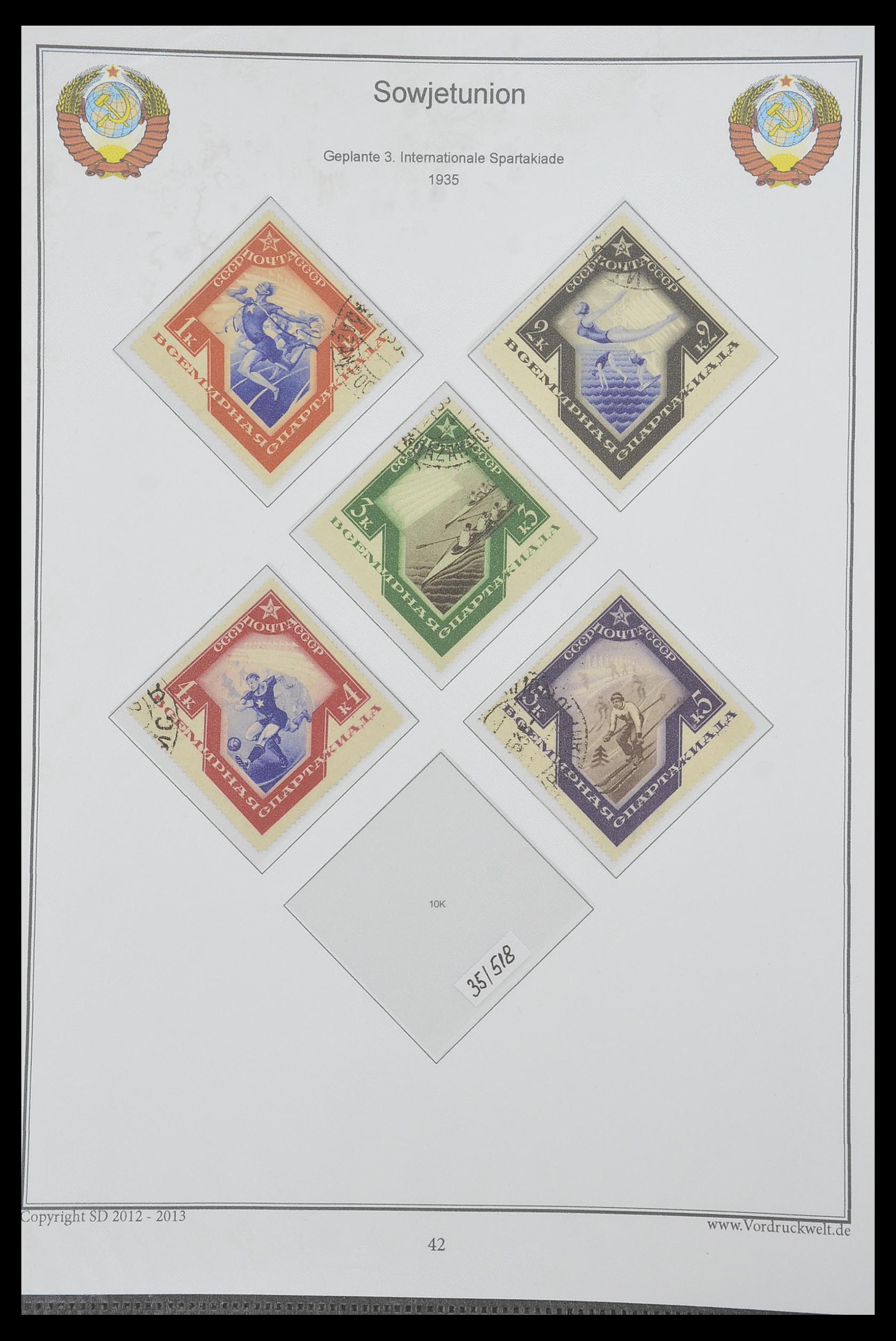 33974 059 - Postzegelverzameling 33974 Rusland 1858-1998.