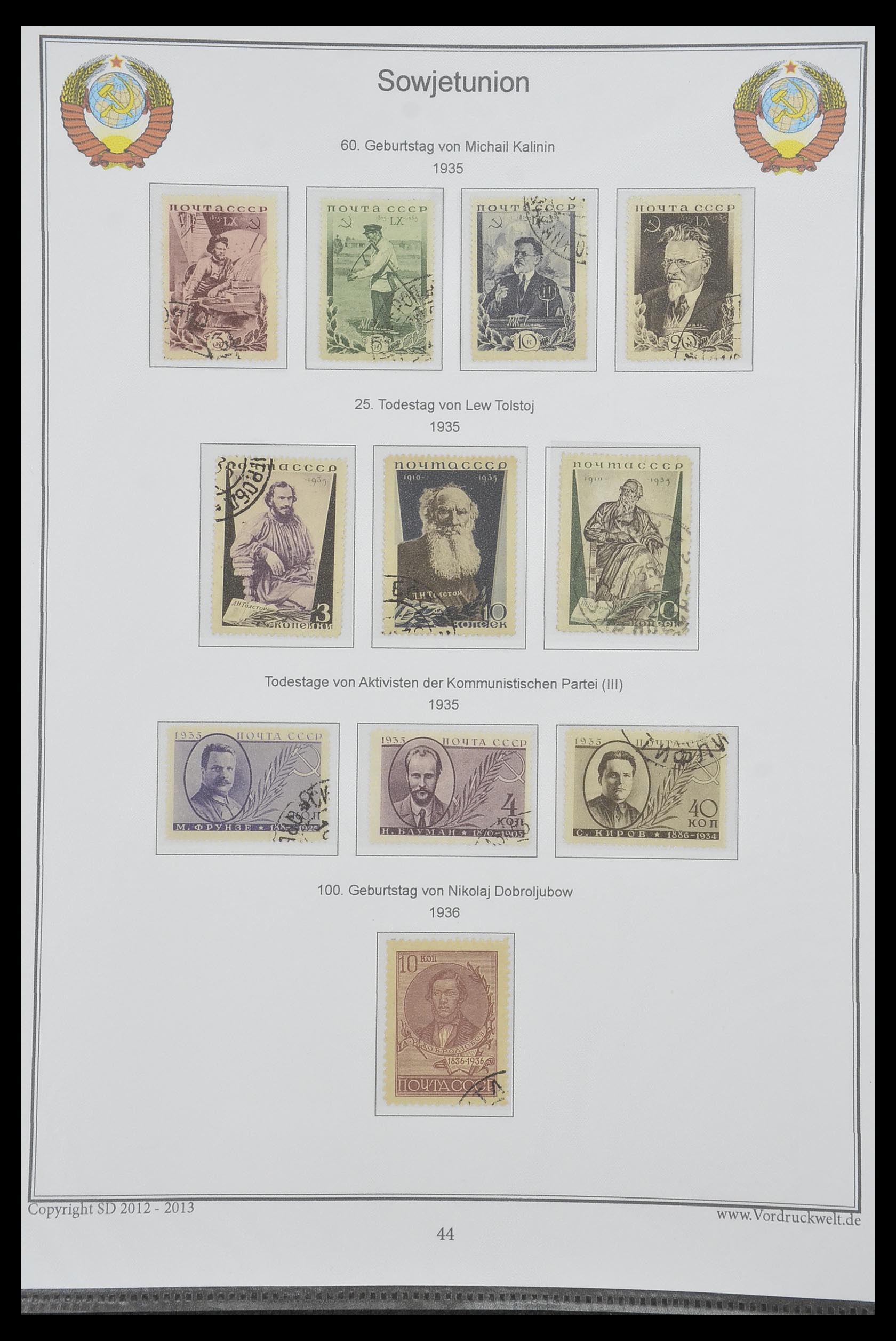 33974 060 - Postzegelverzameling 33974 Rusland 1858-1998.