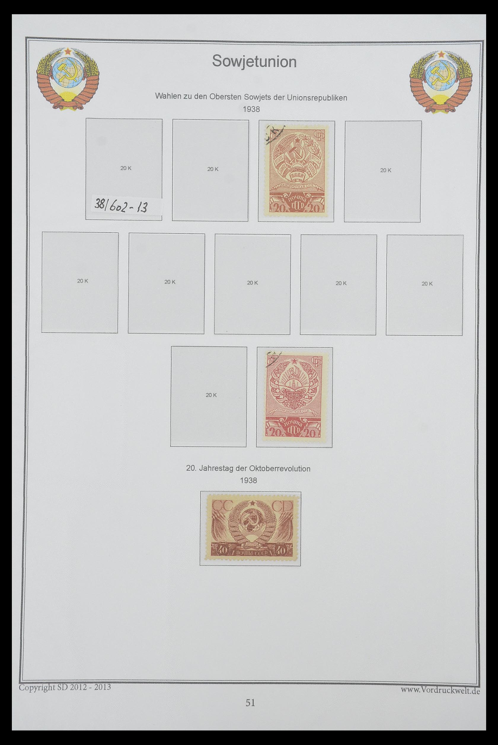 33974 066 - Postzegelverzameling 33974 Rusland 1858-1998.