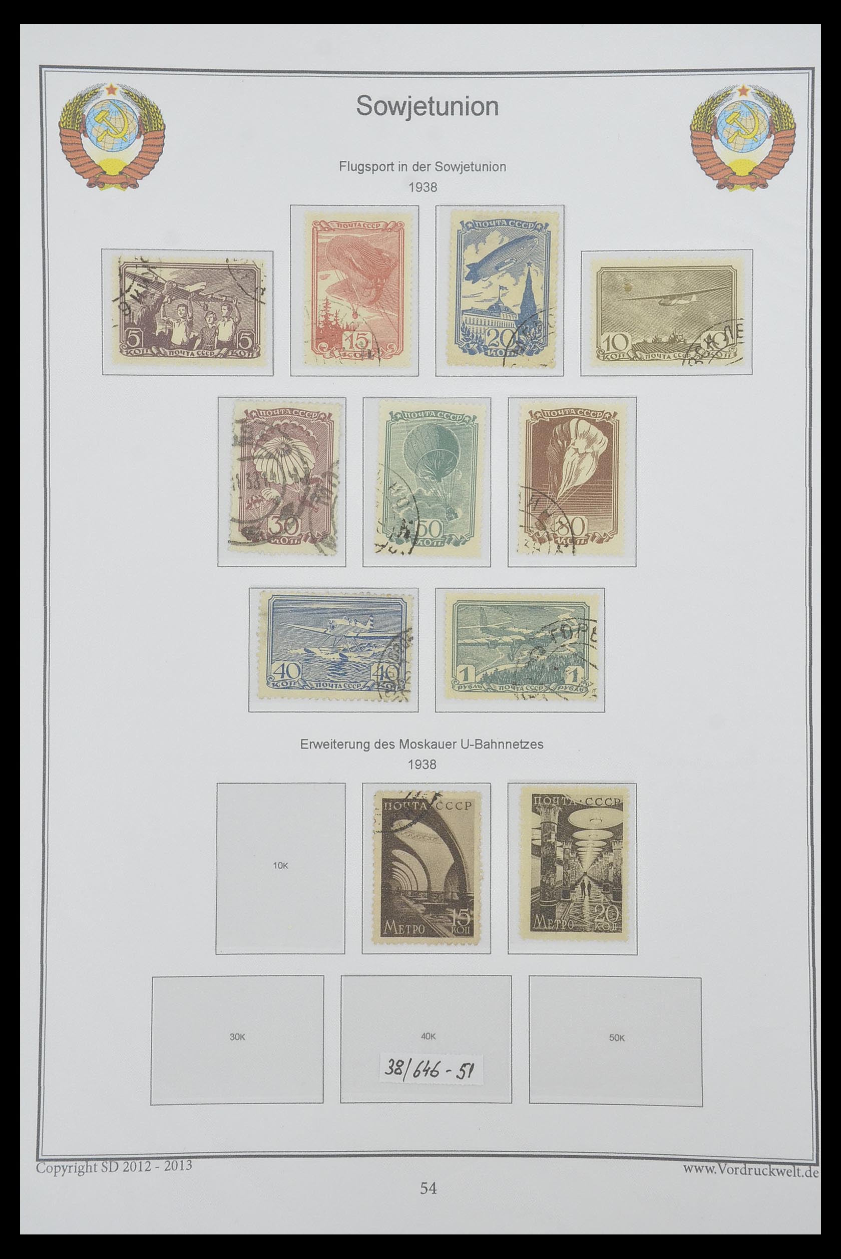 33974 069 - Postzegelverzameling 33974 Rusland 1858-1998.