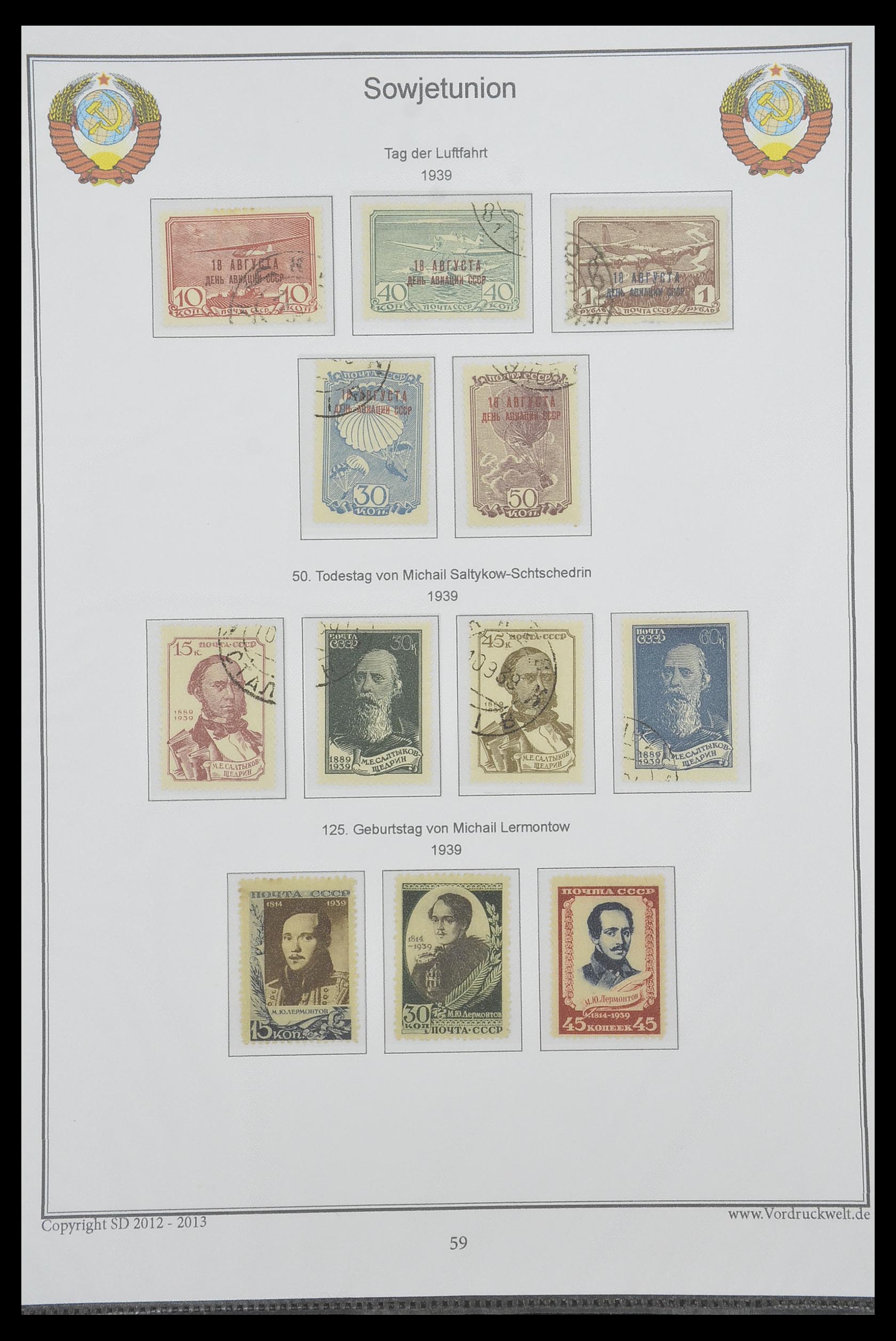 33974 074 - Postzegelverzameling 33974 Rusland 1858-1998.