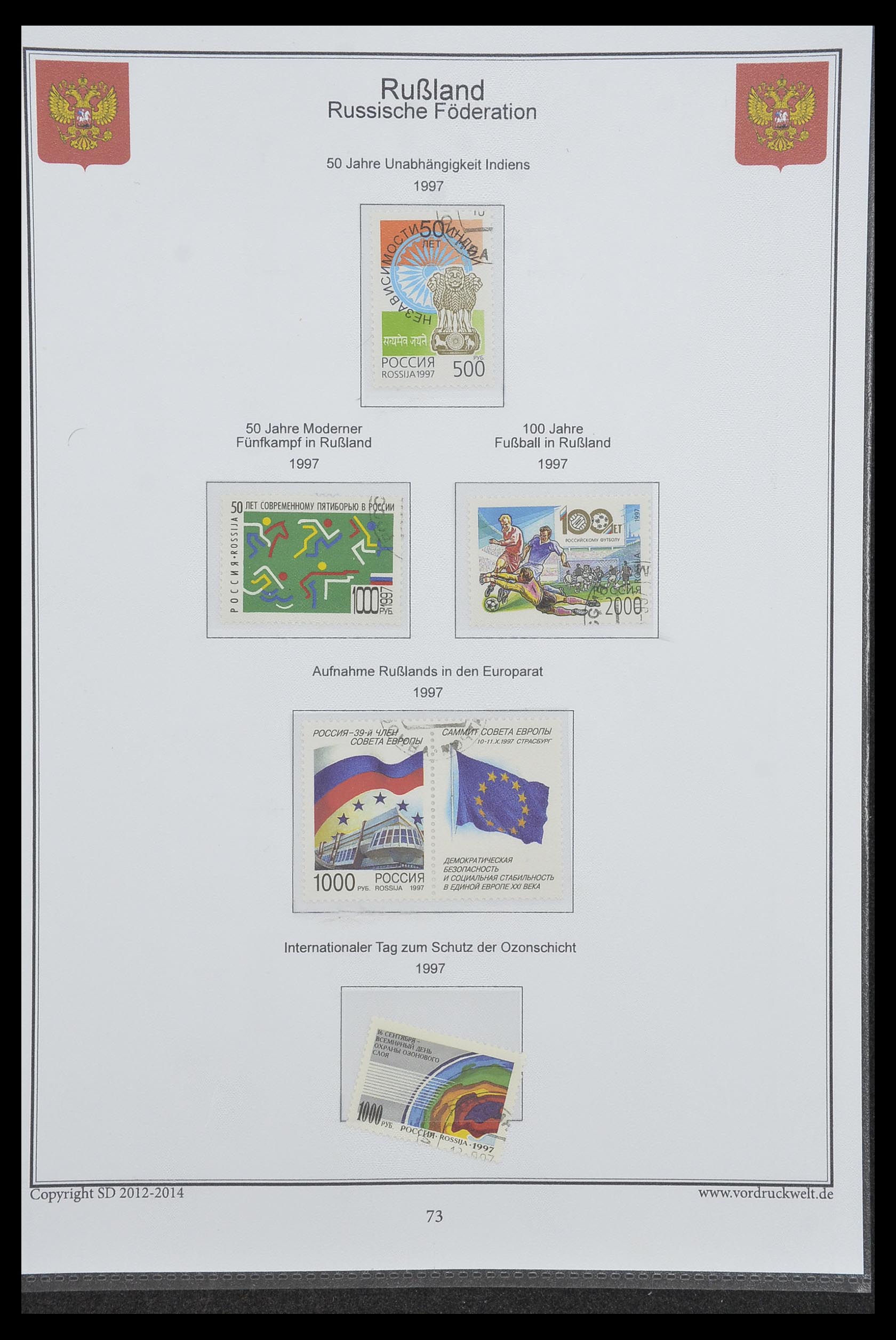 33974 801 - Postzegelverzameling 33974 Rusland 1858-1998.