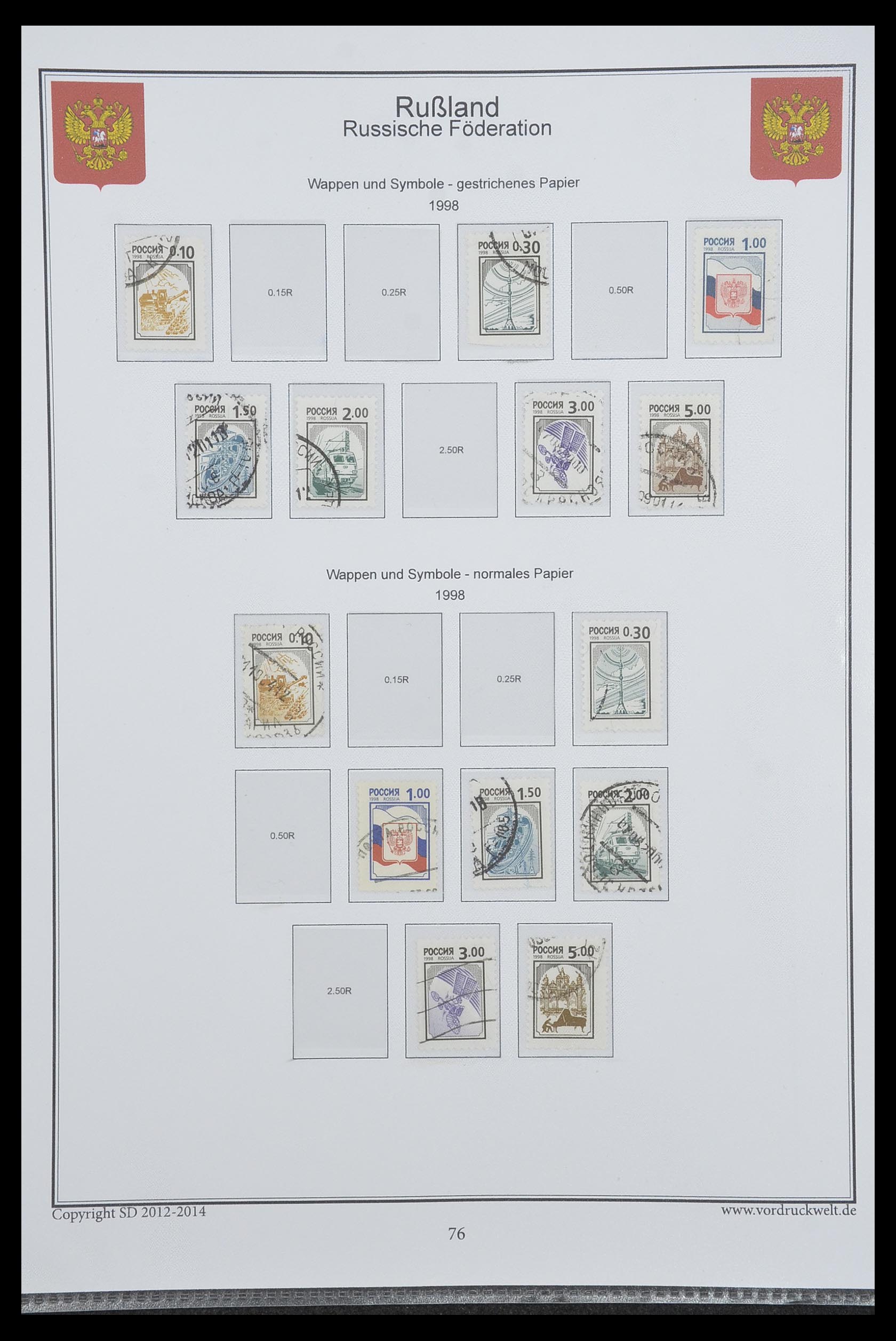 33974 804 - Postzegelverzameling 33974 Rusland 1858-1998.