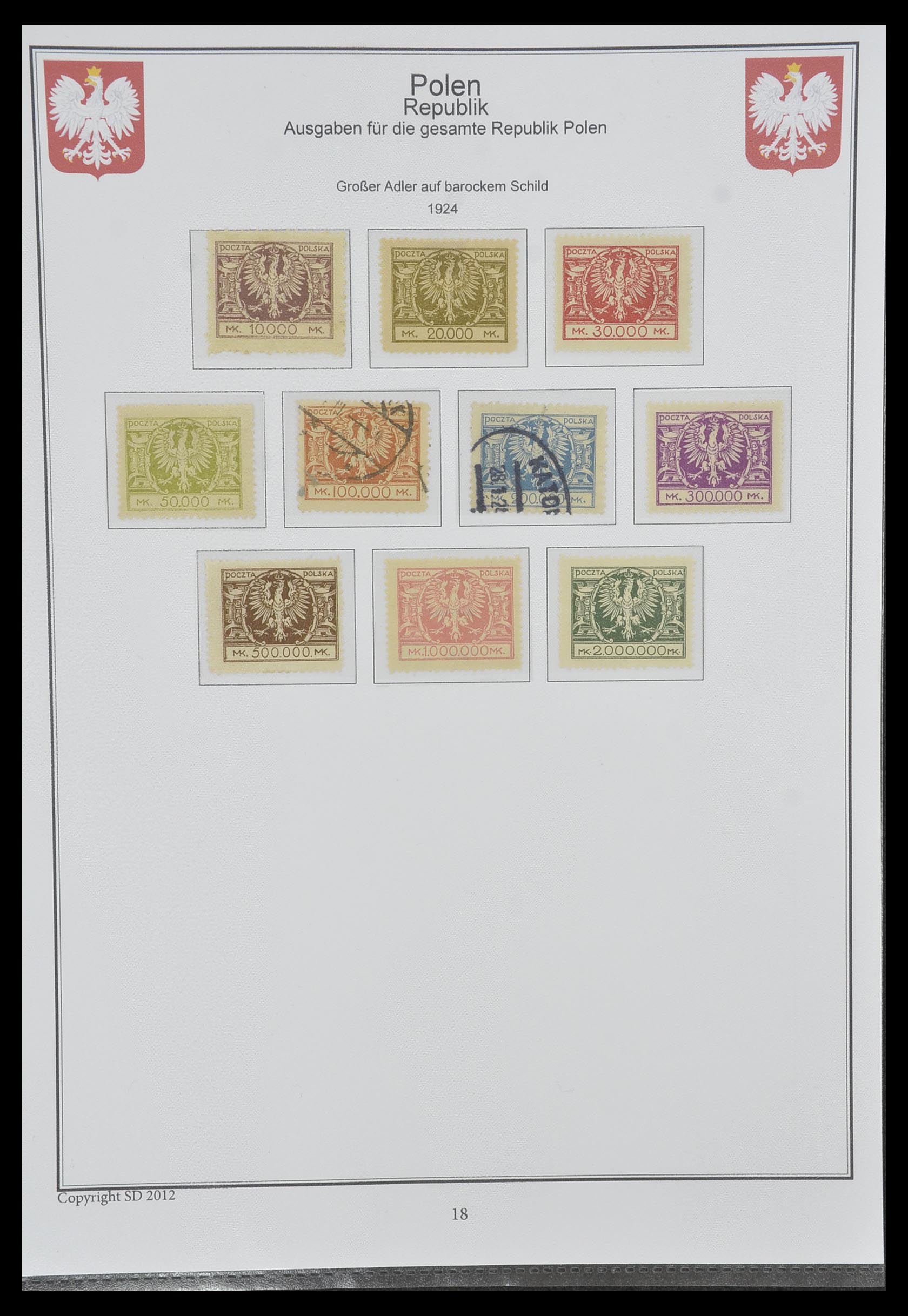 33977 016 - Stamp collection 33977 Poland 1860-2014.