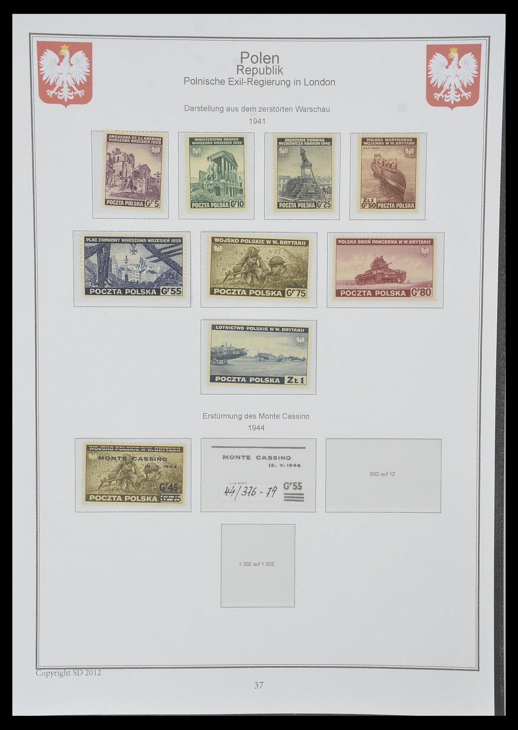 33977 036 - Postzegelverzameling 33977 Polen 1860-2014.