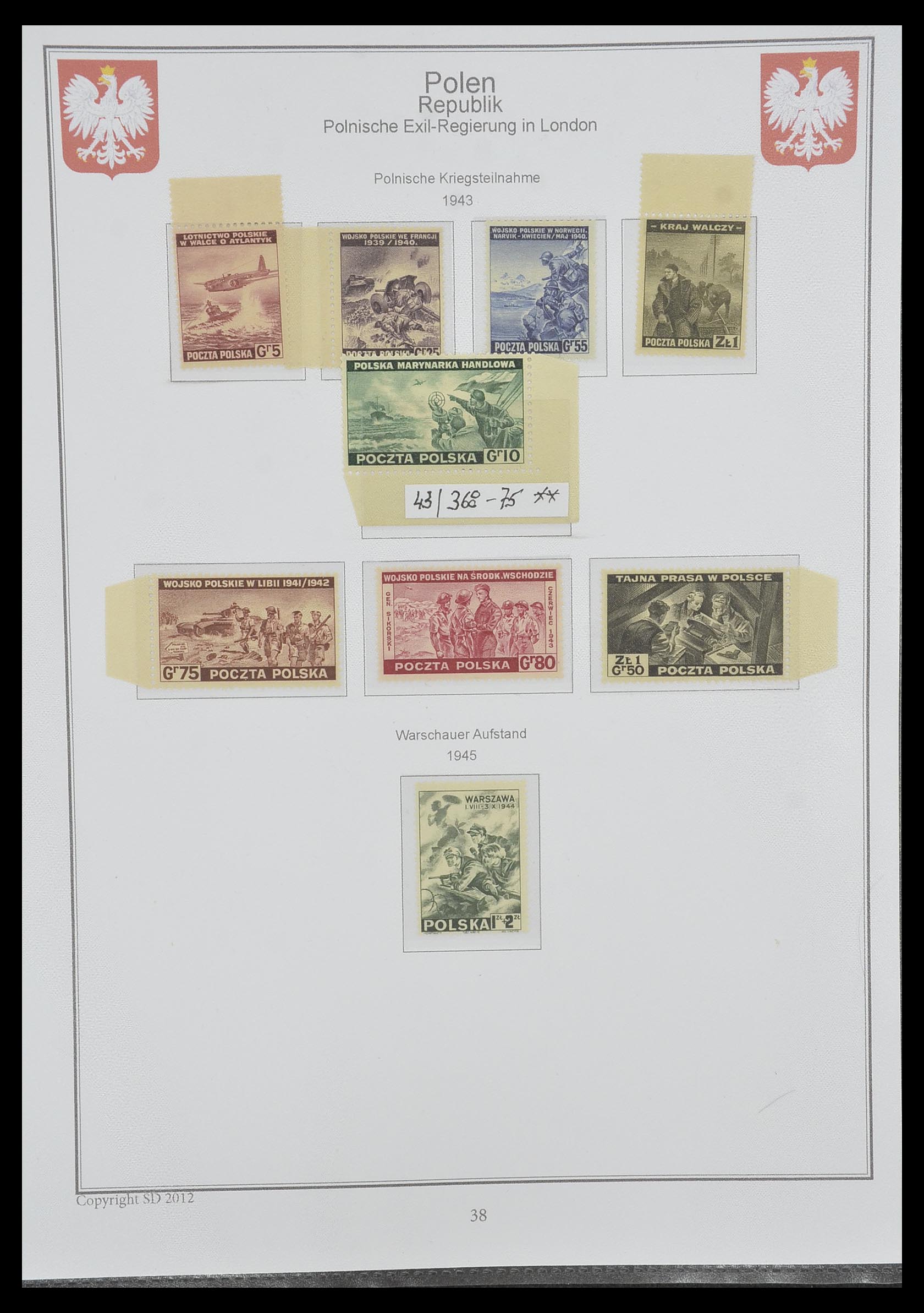 33977 037 - Postzegelverzameling 33977 Polen 1860-2014.