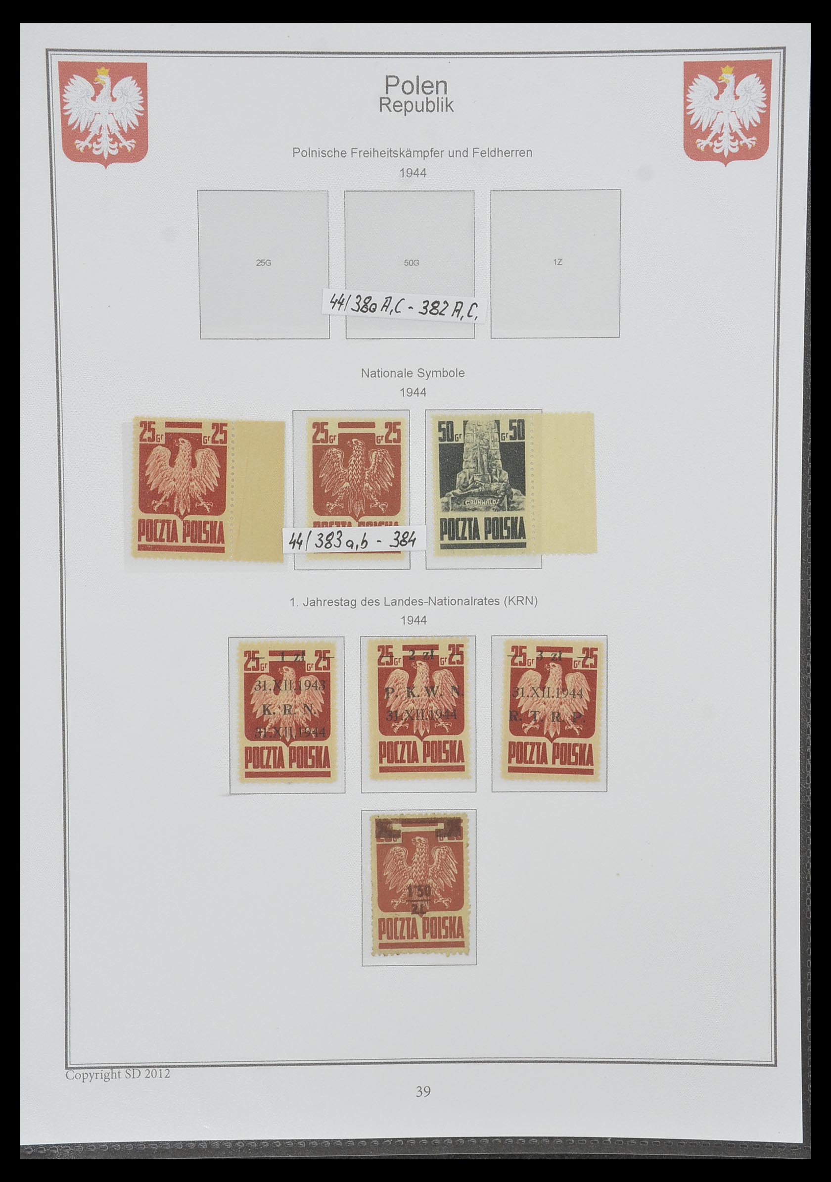 33977 038 - Postzegelverzameling 33977 Polen 1860-2014.
