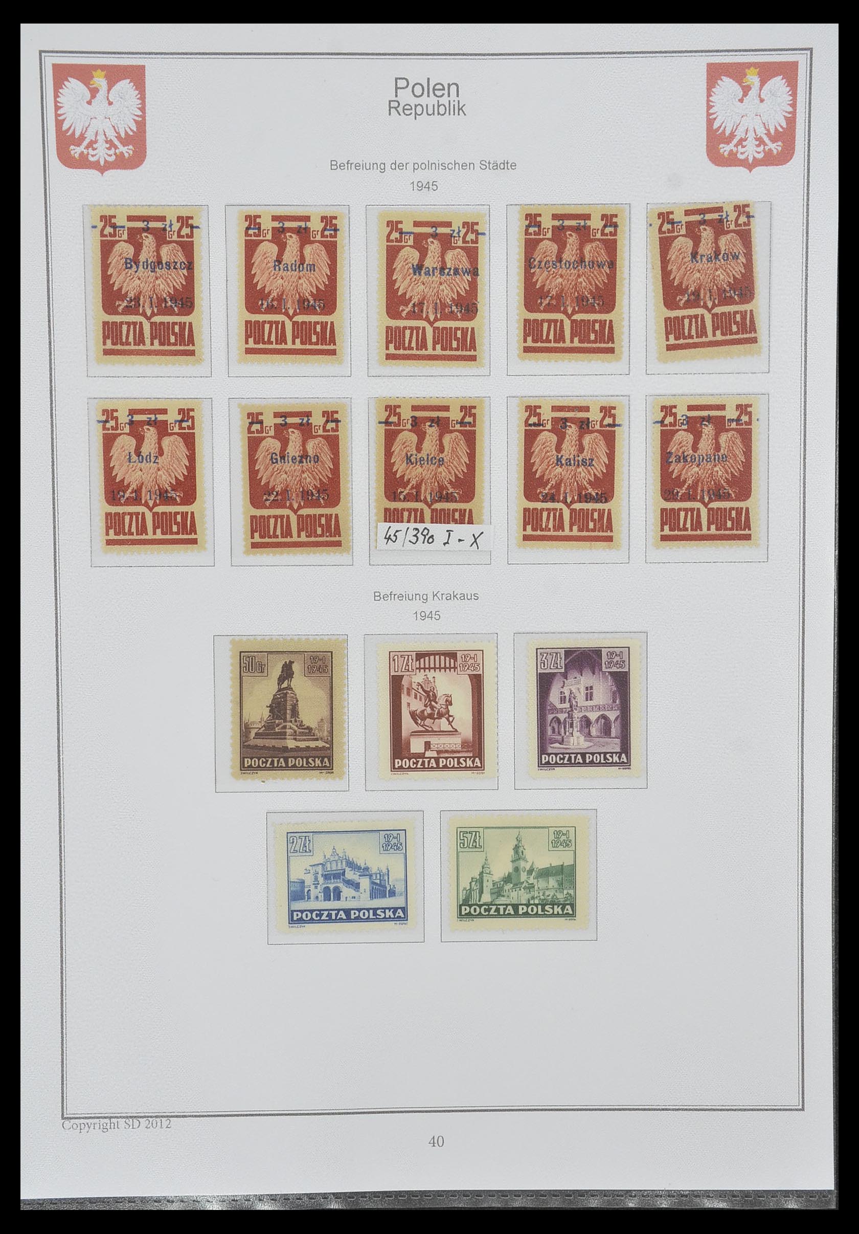33977 039 - Stamp collection 33977 Poland 1860-2014.