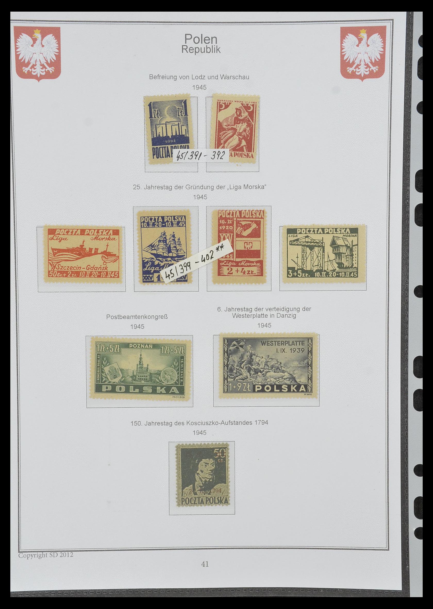 33977 040 - Stamp collection 33977 Poland 1860-2014.