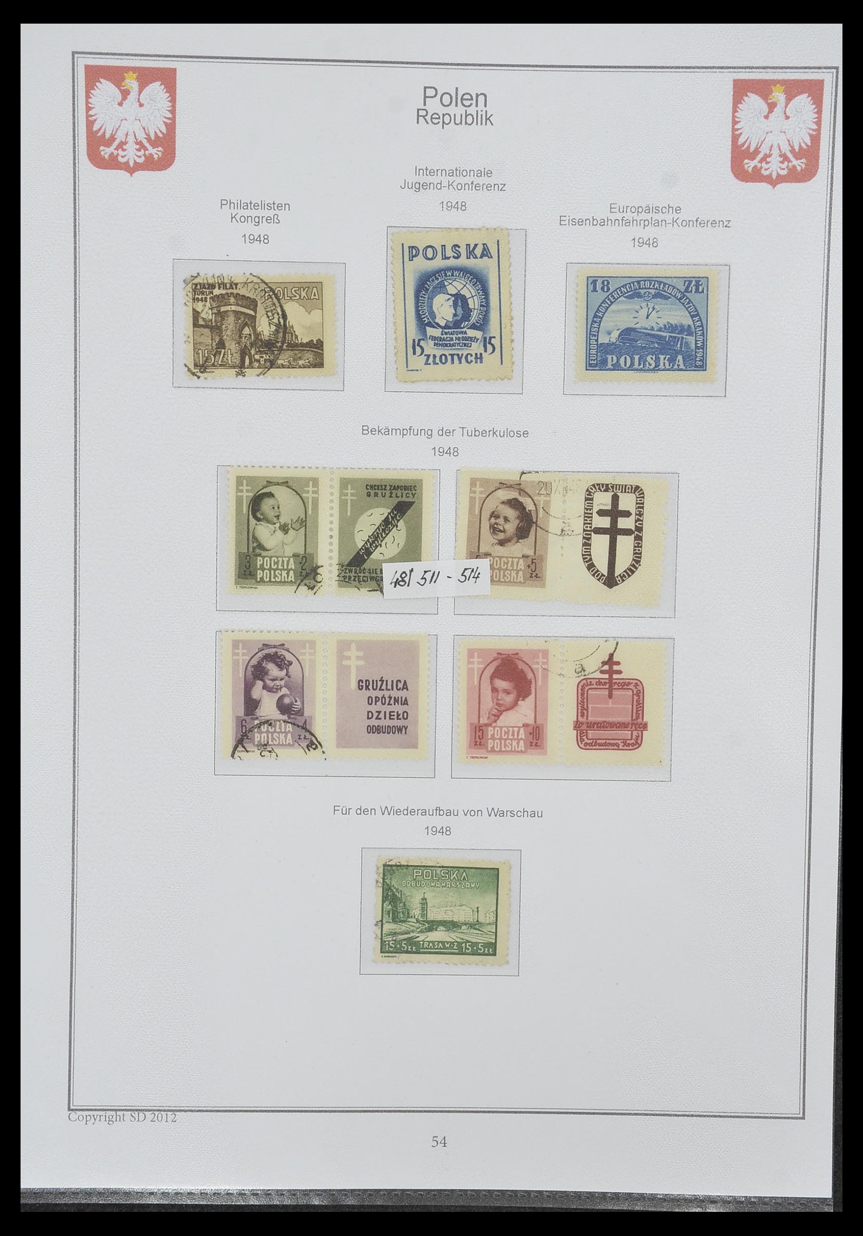 33977 053 - Postzegelverzameling 33977 Polen 1860-2014.