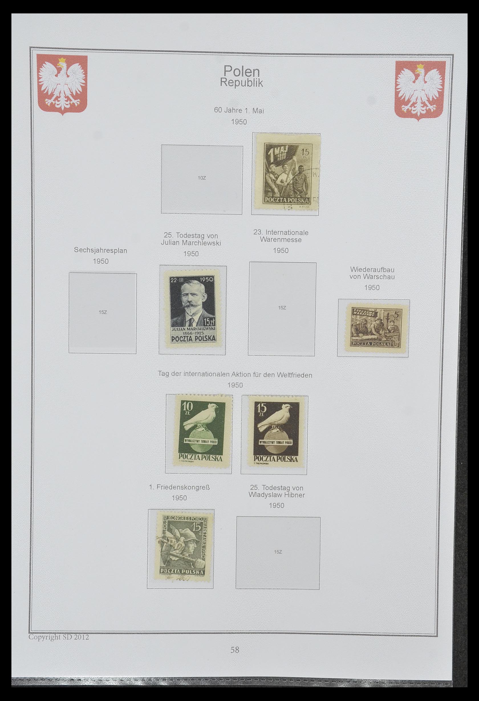 33977 057 - Postzegelverzameling 33977 Polen 1860-2014.