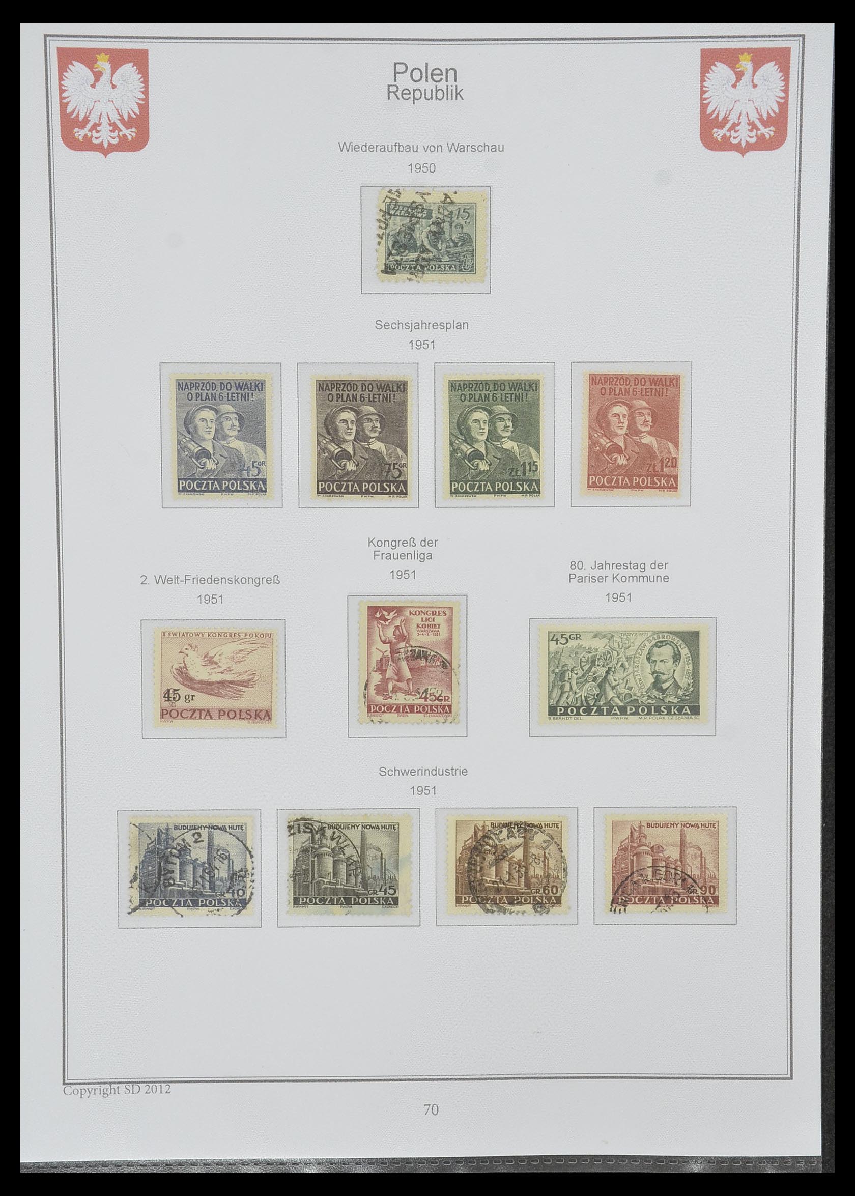 33977 063 - Stamp collection 33977 Poland 1860-2014.