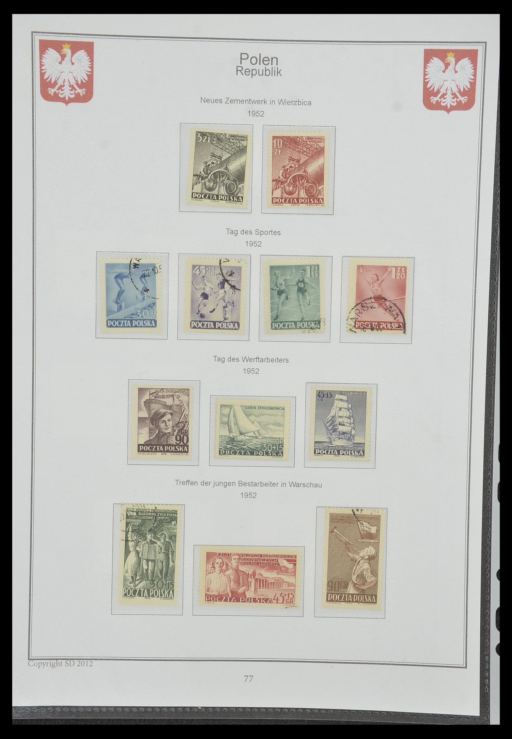 33977 070 - Stamp collection 33977 Poland 1860-2014.