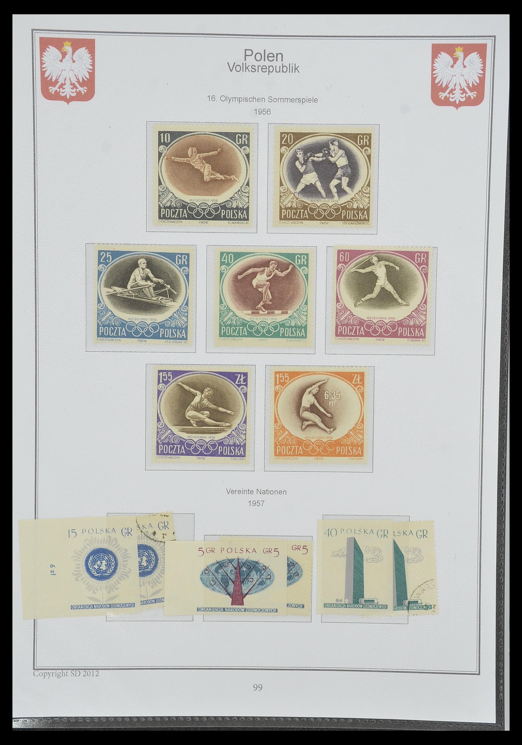 33977 092 - Stamp collection 33977 Poland 1860-2014.