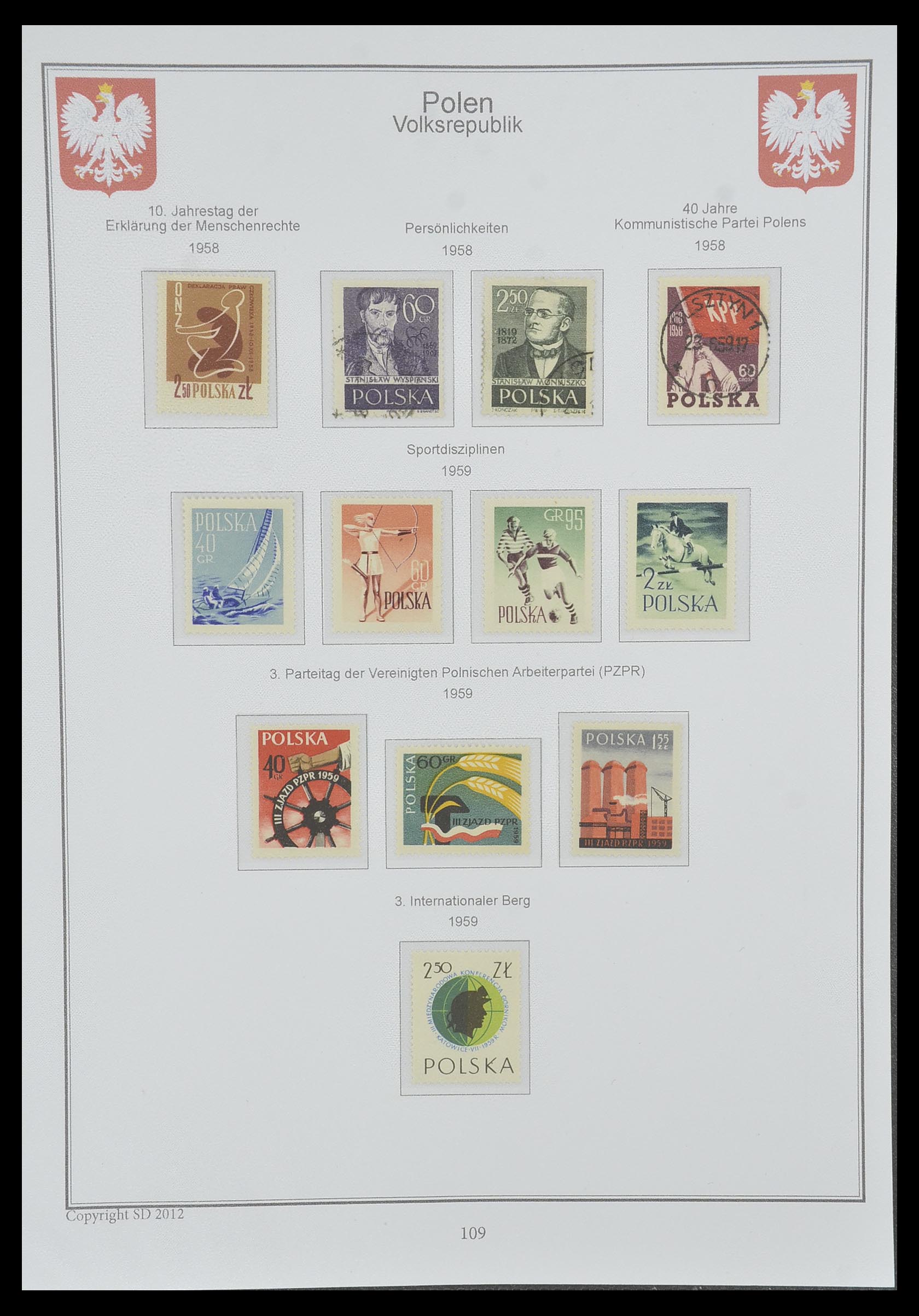 33977 102 - Postzegelverzameling 33977 Polen 1860-2014.