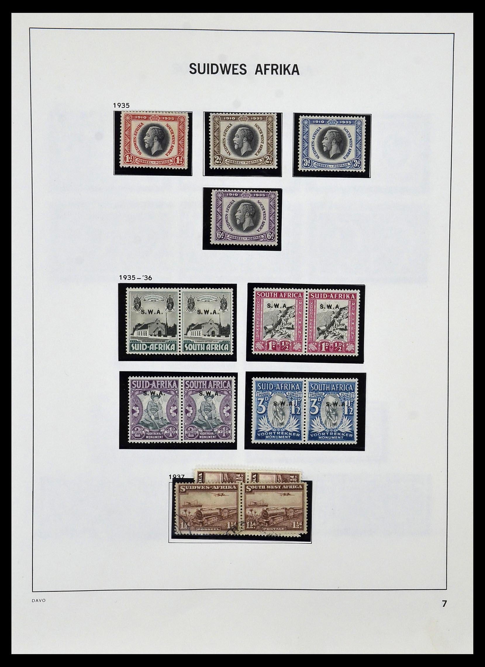 33979 004 - Postzegelverzameling 33979 Zuid West Afrika - Namibië 1923-1996.