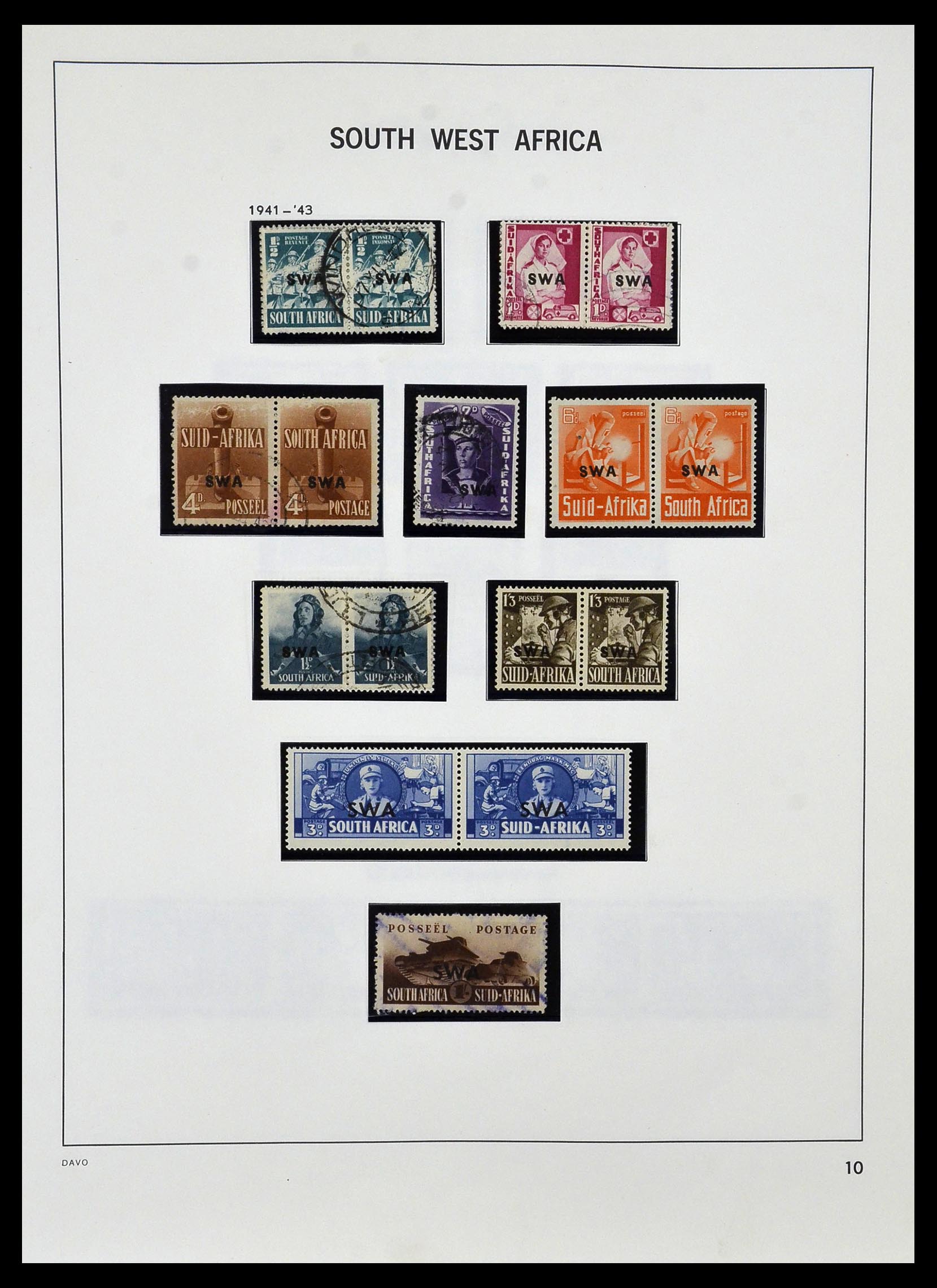 33979 007 - Postzegelverzameling 33979 Zuid West Afrika - Namibië 1923-1996.