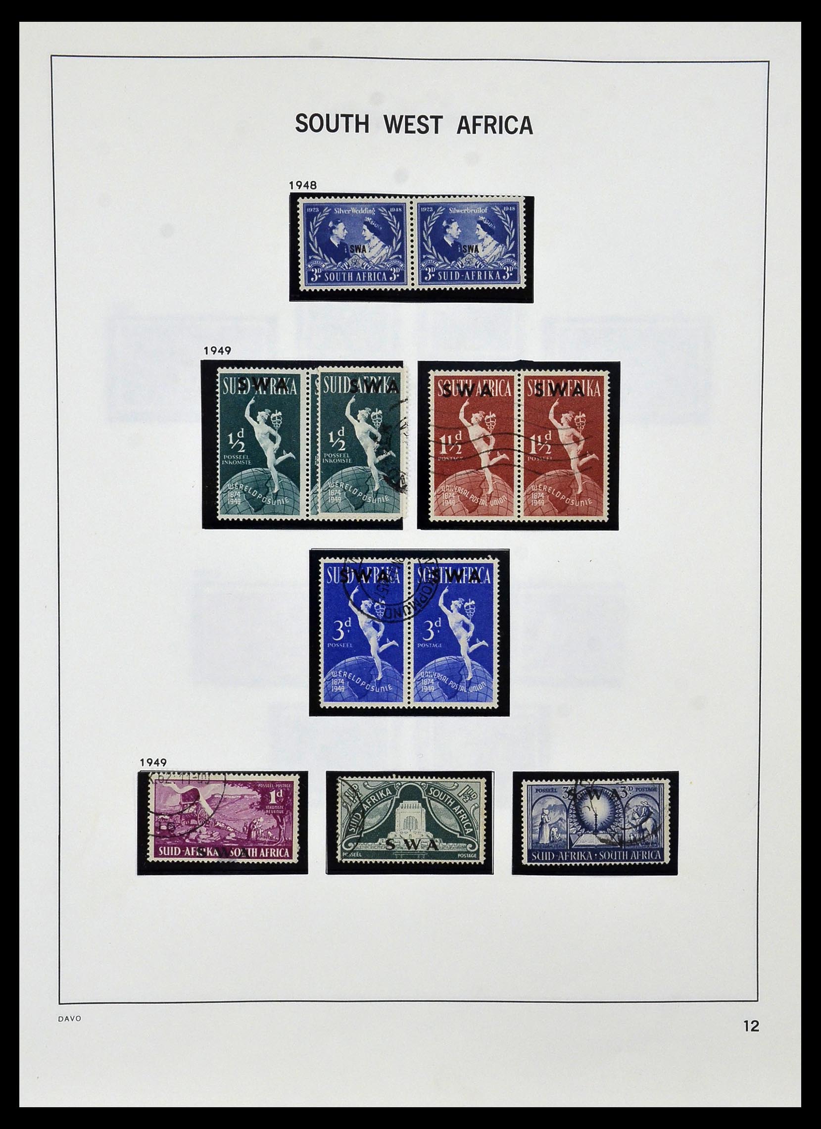 33979 009 - Postzegelverzameling 33979 Zuid West Afrika - Namibië 1923-1996.