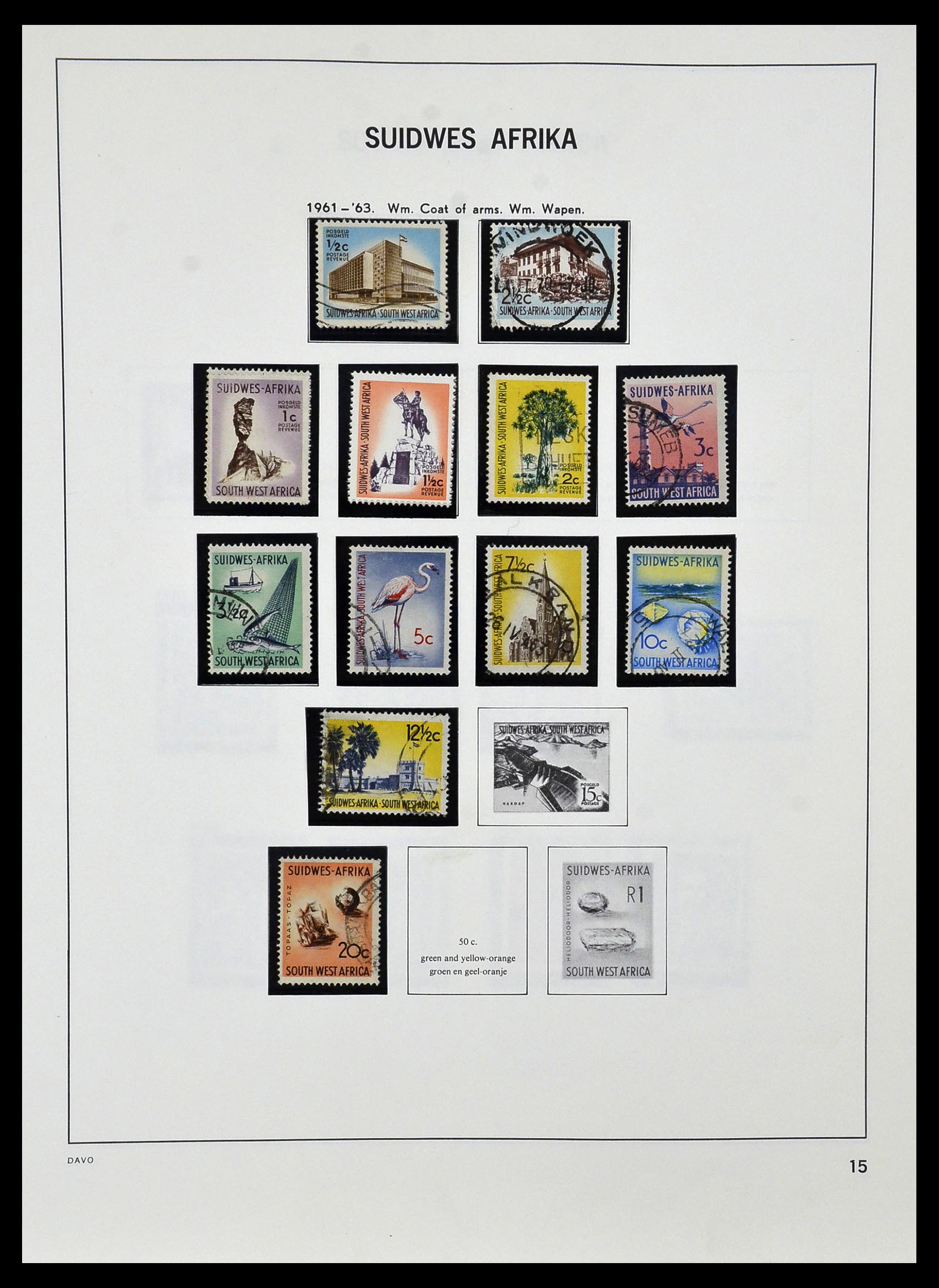 33979 012 - Postzegelverzameling 33979 Zuid West Afrika - Namibië 1923-1996.
