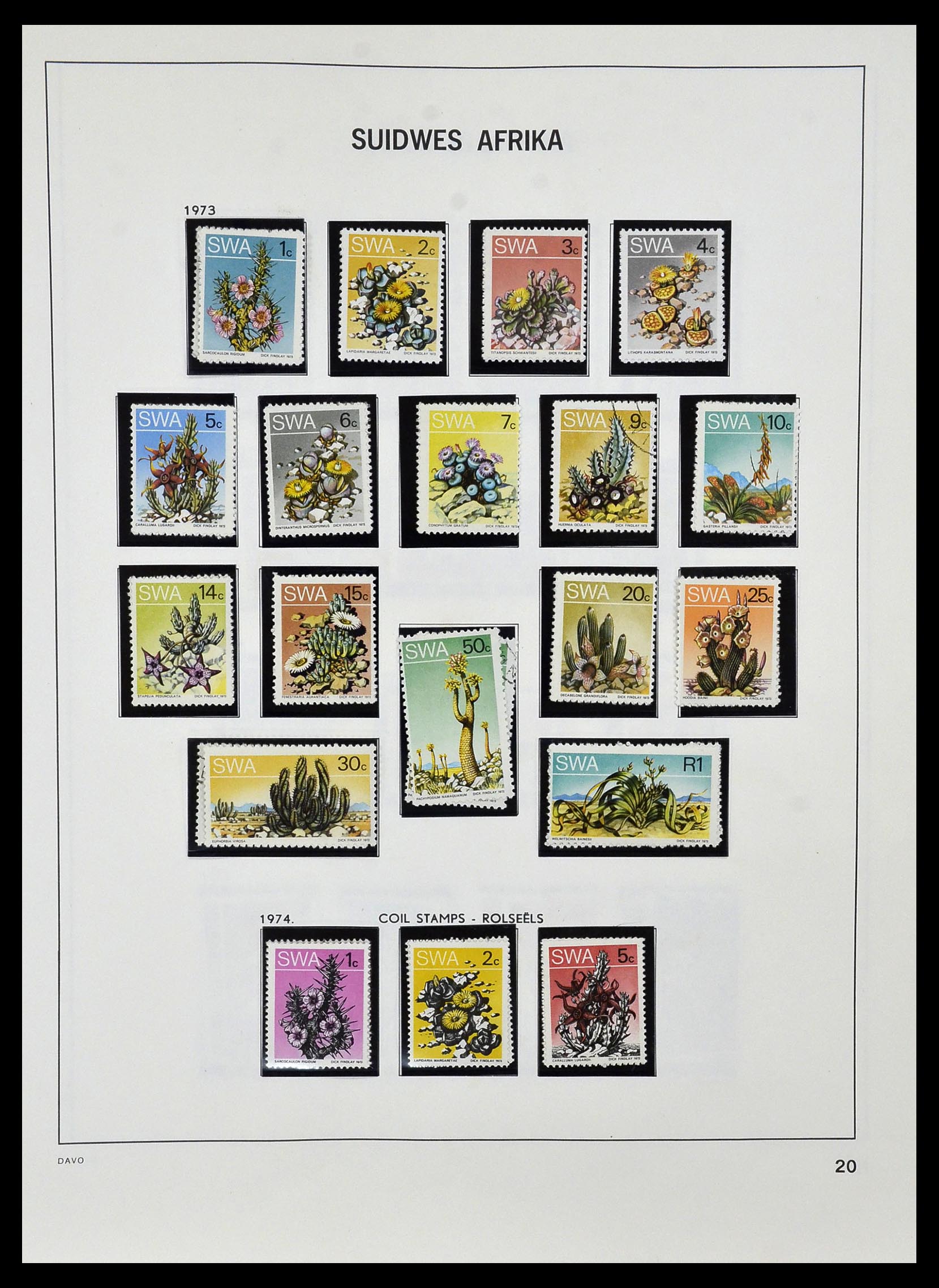 33979 016 - Postzegelverzameling 33979 Zuid West Afrika - Namibië 1923-1996.