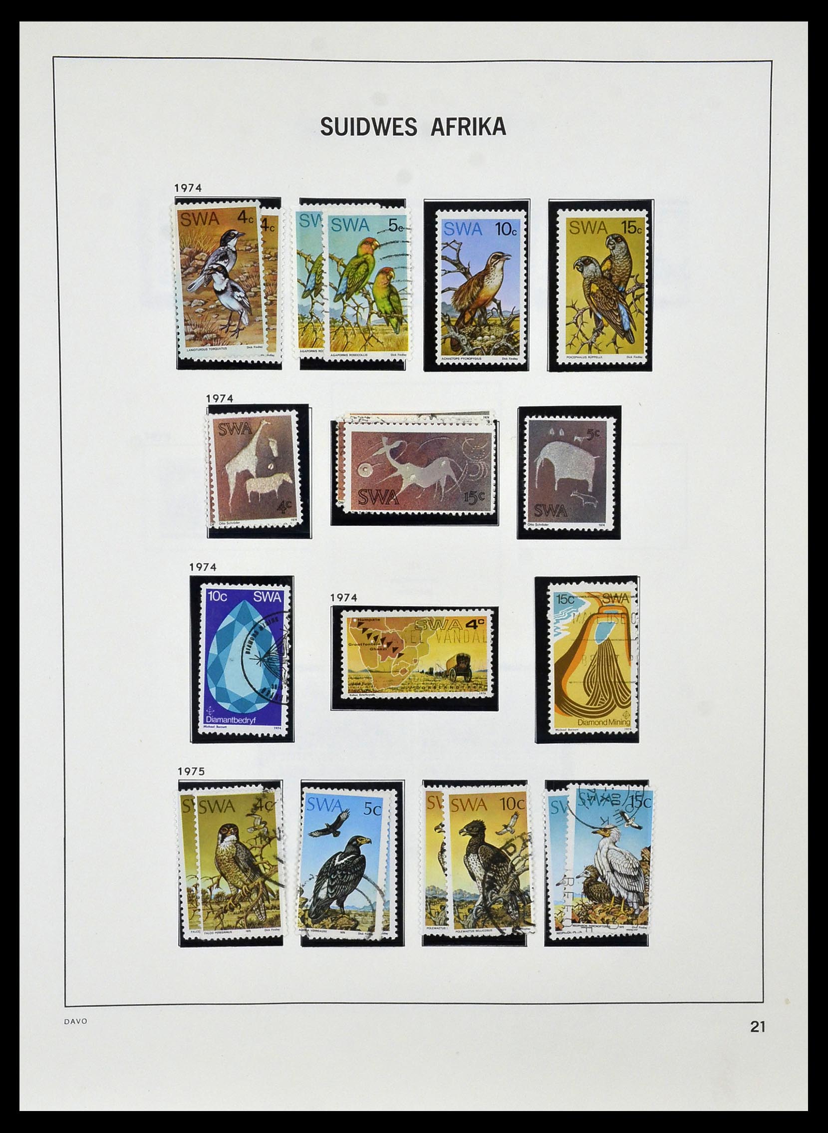 33979 017 - Postzegelverzameling 33979 Zuid West Afrika - Namibië 1923-1996.