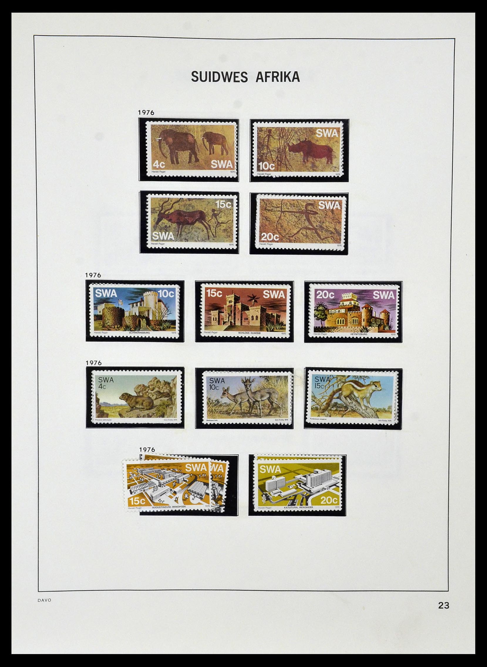33979 019 - Postzegelverzameling 33979 Zuid West Afrika - Namibië 1923-1996.