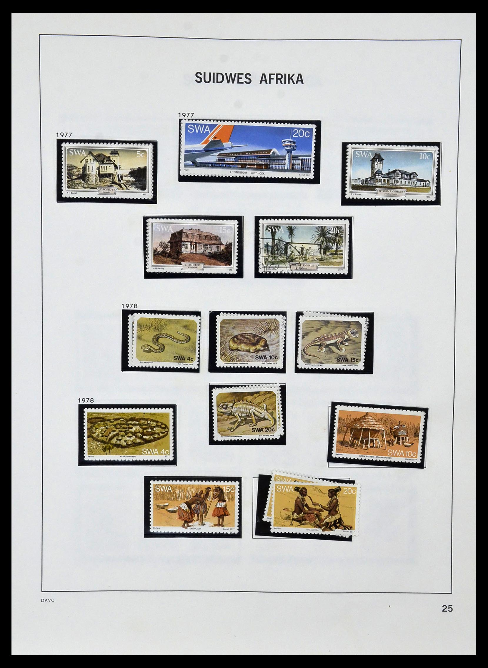 33979 021 - Postzegelverzameling 33979 Zuid West Afrika - Namibië 1923-1996.