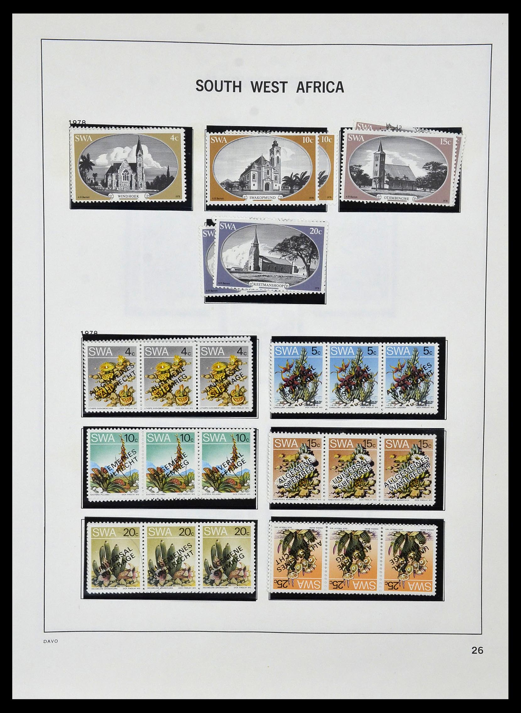 33979 022 - Postzegelverzameling 33979 Zuid West Afrika - Namibië 1923-1996.