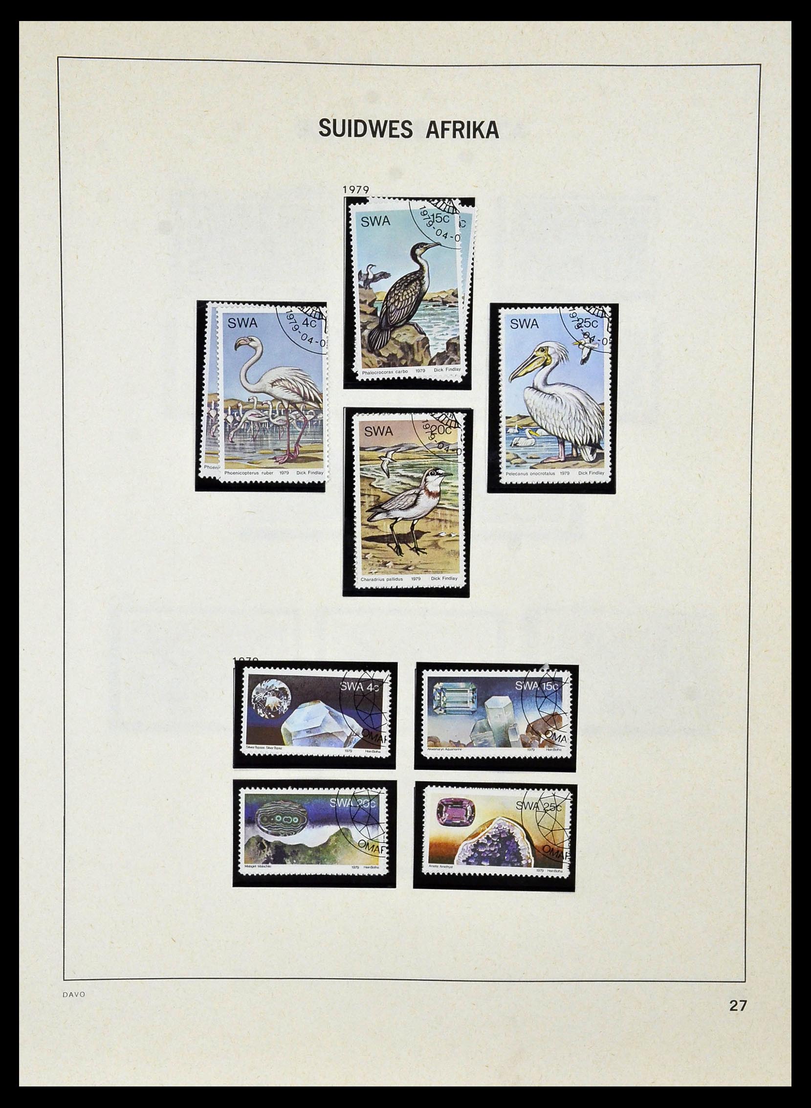 33979 023 - Postzegelverzameling 33979 Zuid West Afrika - Namibië 1923-1996.