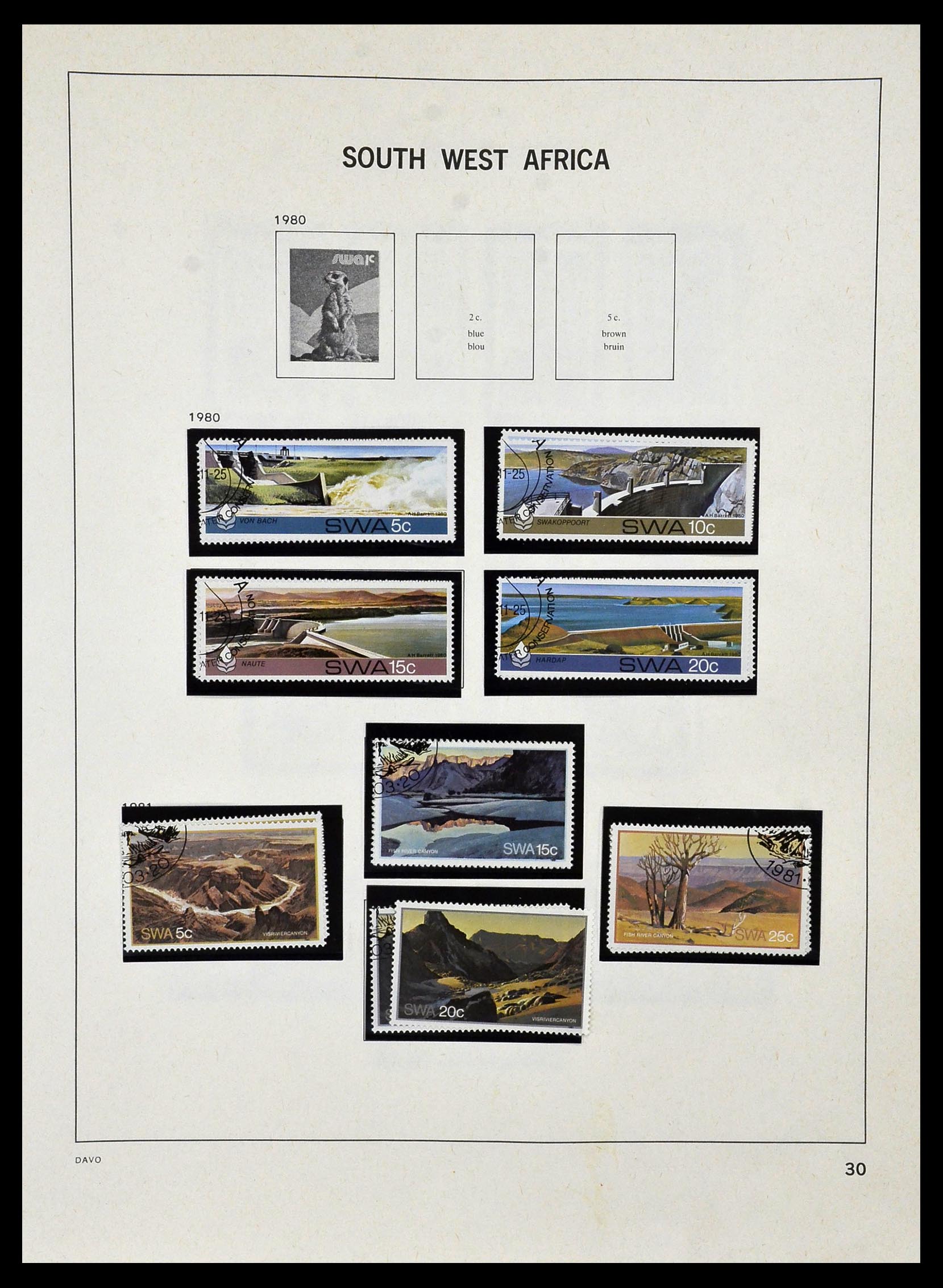 33979 026 - Postzegelverzameling 33979 Zuid West Afrika - Namibië 1923-1996.