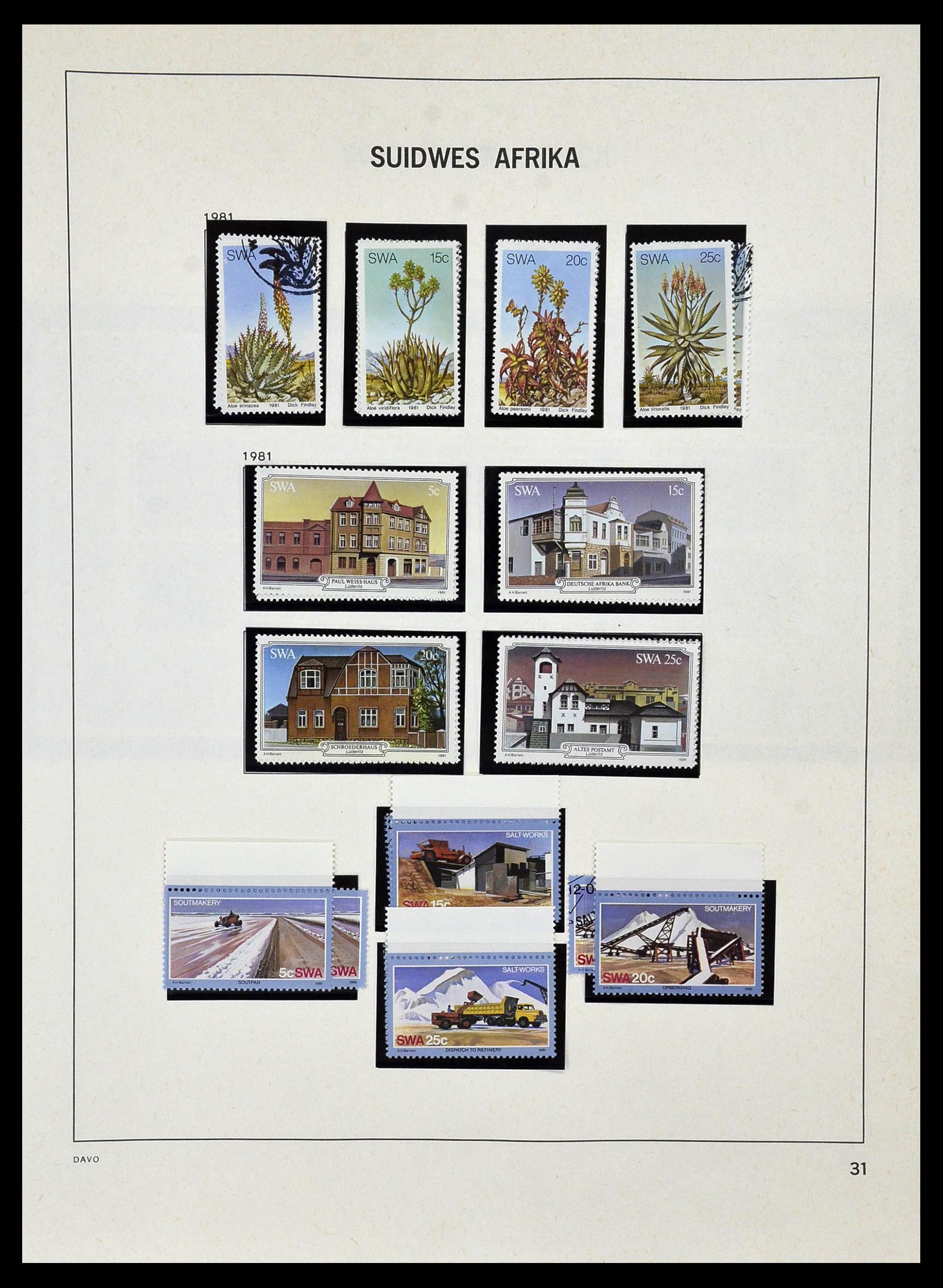 33979 027 - Postzegelverzameling 33979 Zuid West Afrika - Namibië 1923-1996.