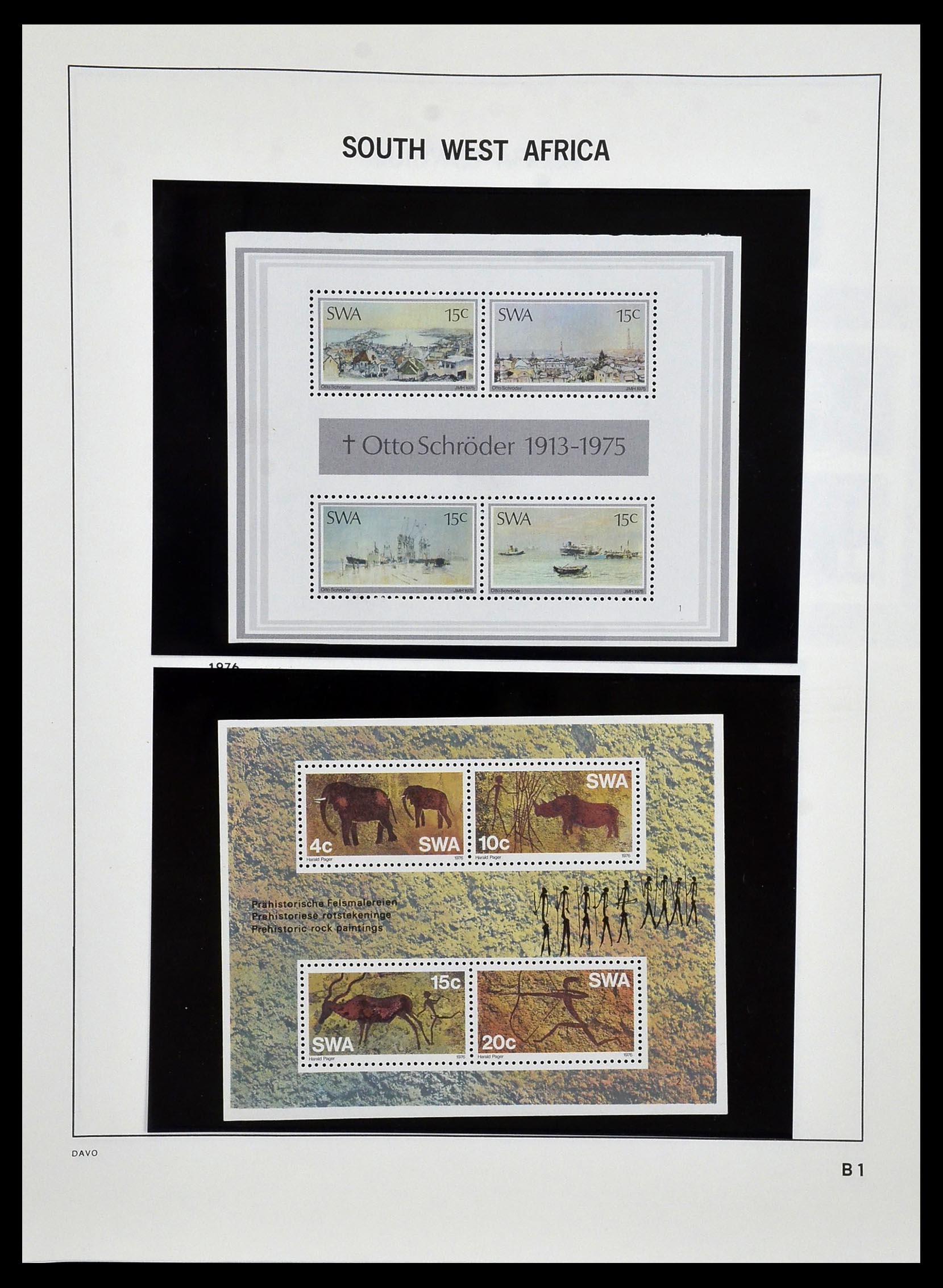 33979 029 - Postzegelverzameling 33979 Zuid West Afrika - Namibië 1923-1996.